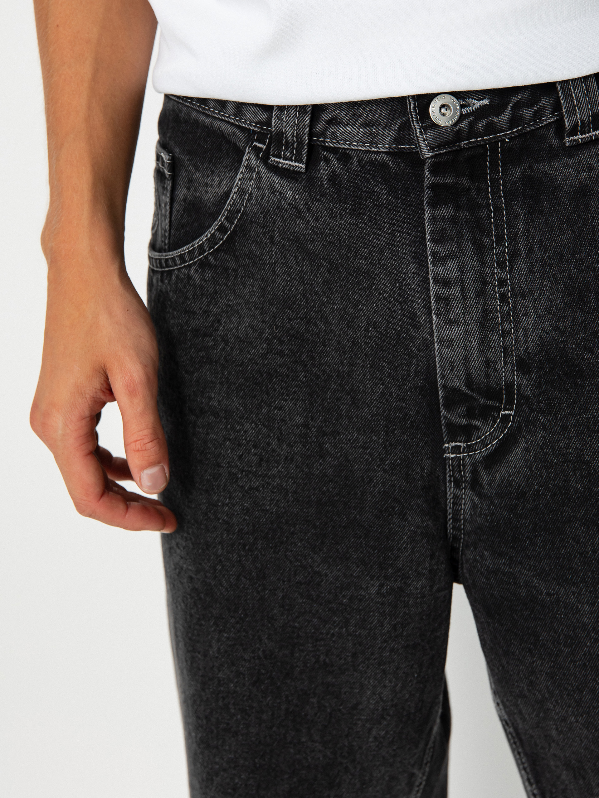 Polar Skate 93! Denim Hose (silver black)