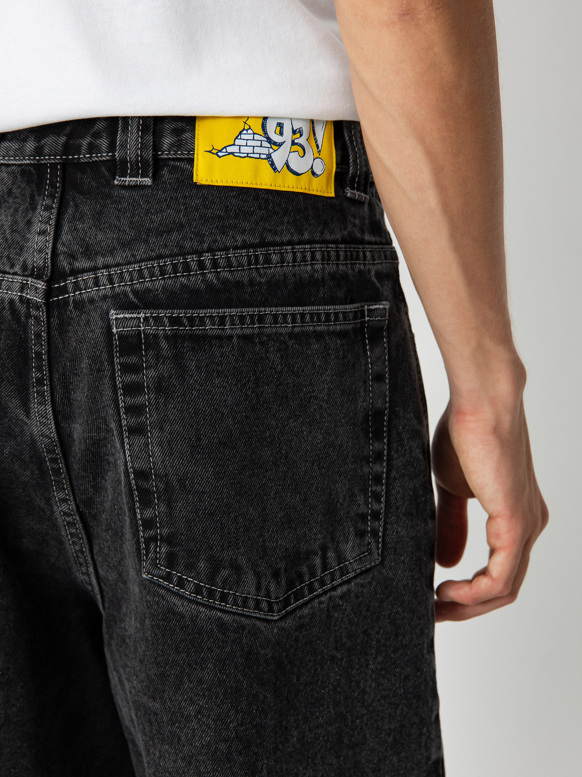 Polar Skate 93! Denim Hose (silver black)