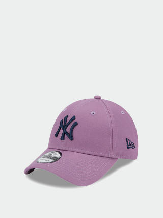 New Era Curved Brim Pink Logo 9FORTY League Essential Los Angeles Dodgers  MLB Black Adjustable Cap