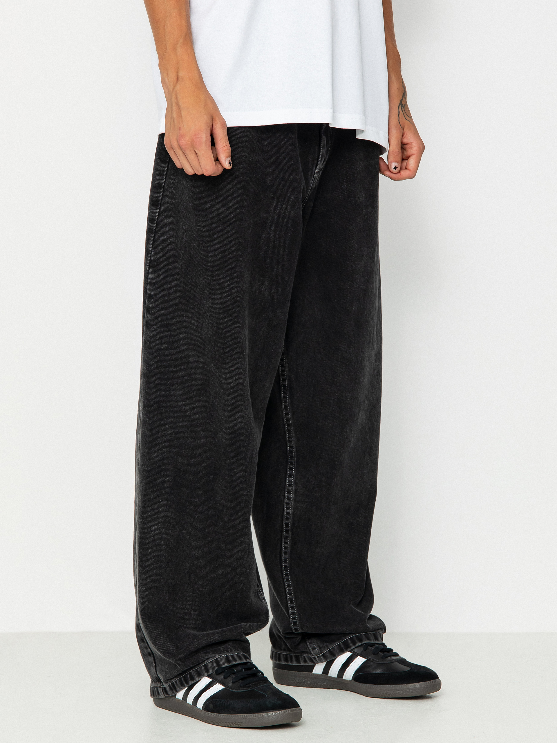 Baggy pants hot sale silver