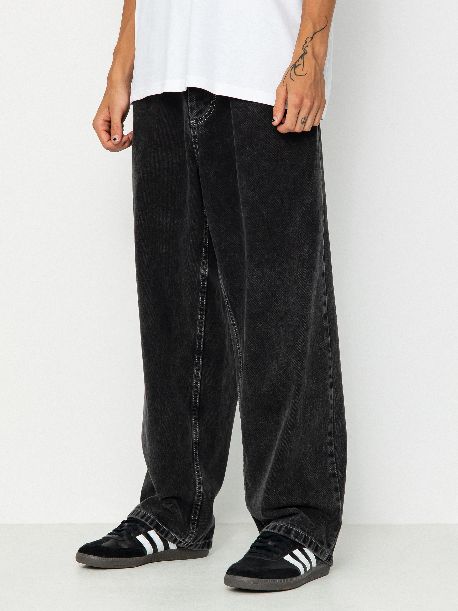 Polar Skate Big Boy Jeans Hose - Schwarz (silver black)