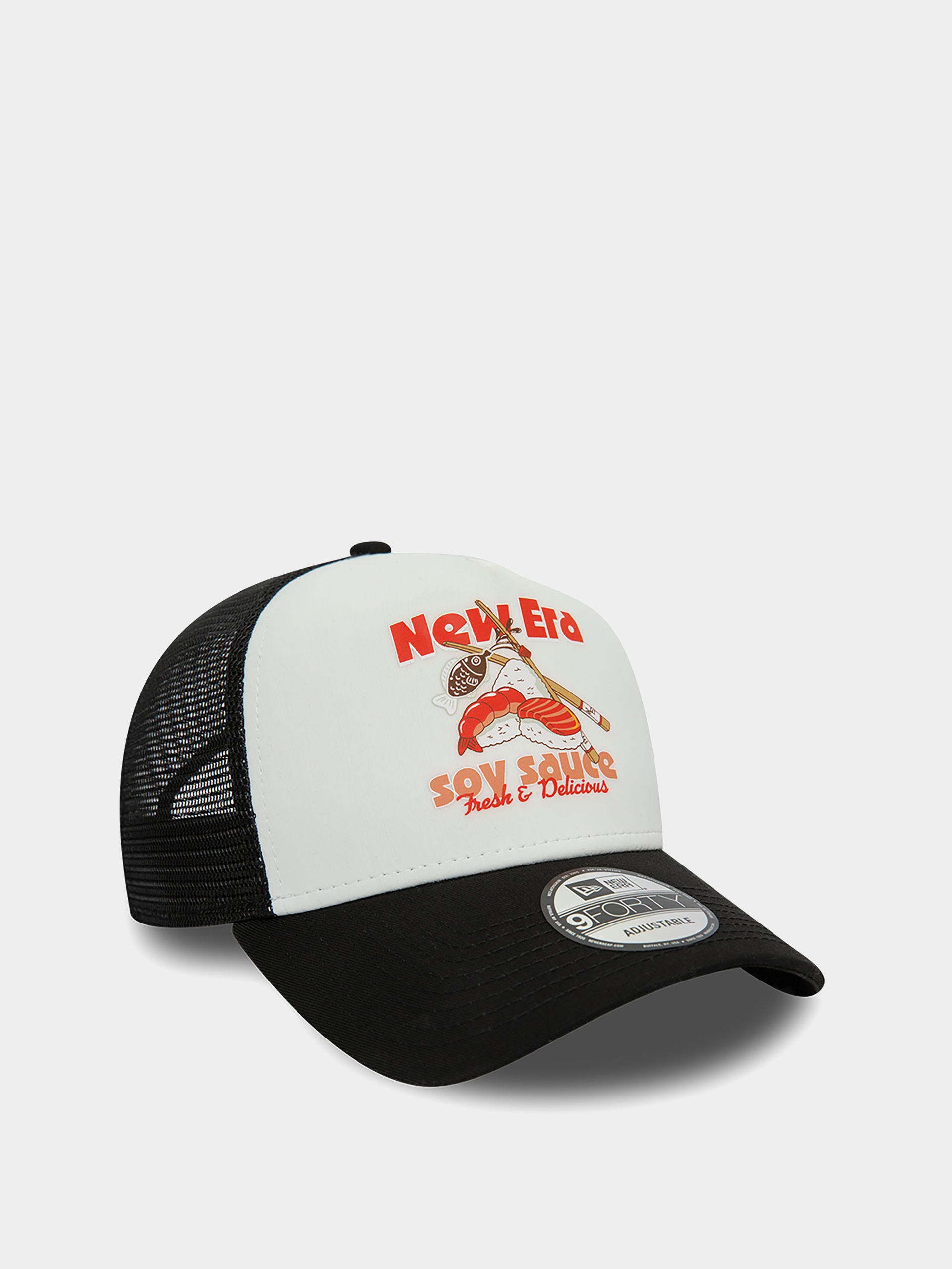 New Era Food Trucker Cap (black/white)