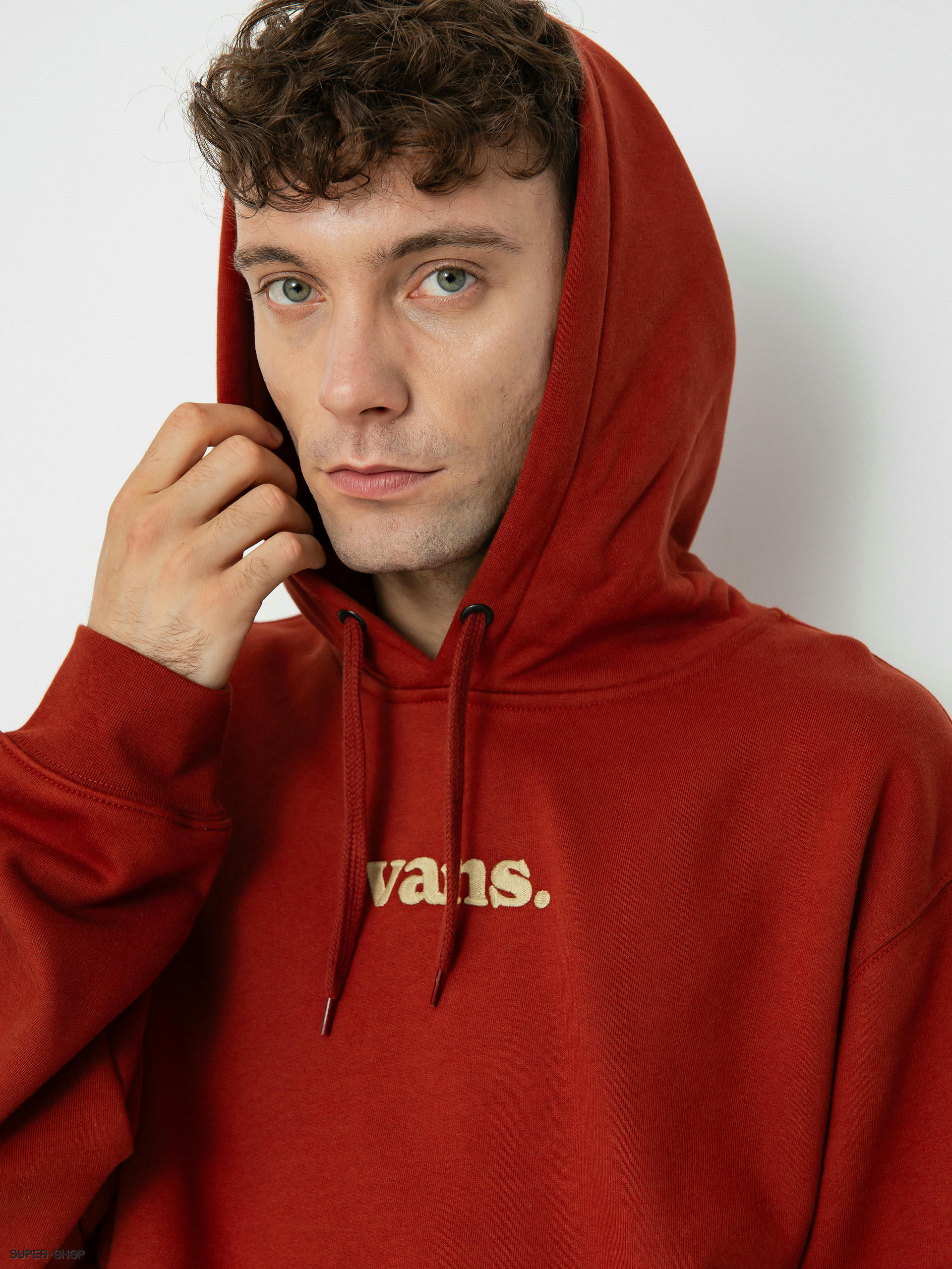 Red vans outlet hoodie