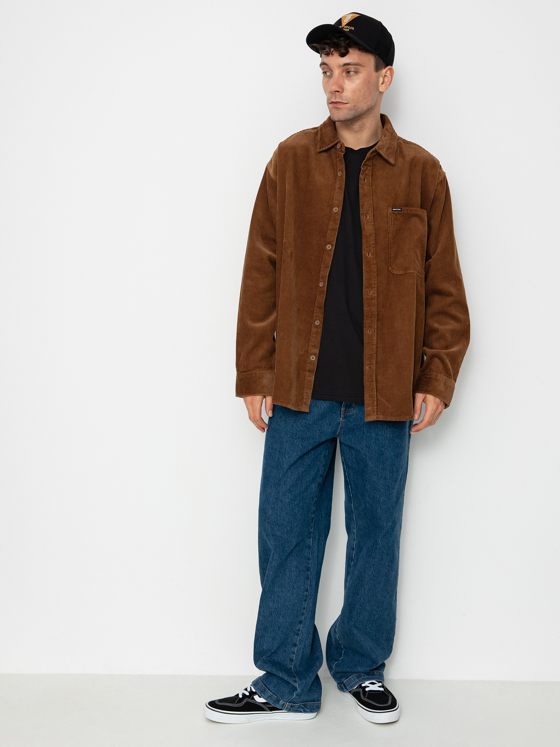 Carhartt WIP Kyle Shirt (kyle stripe hamilton brown/black)