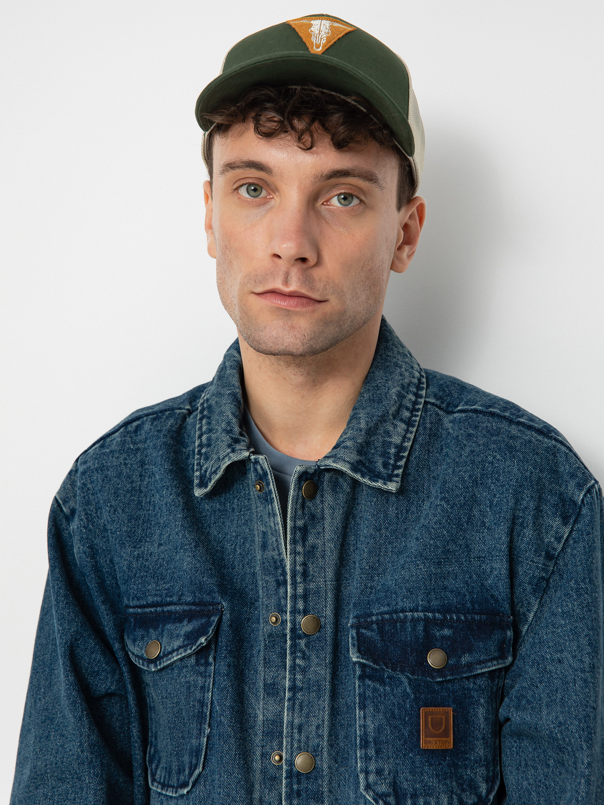 Brixton Durham Jacke (medium wash indigo)