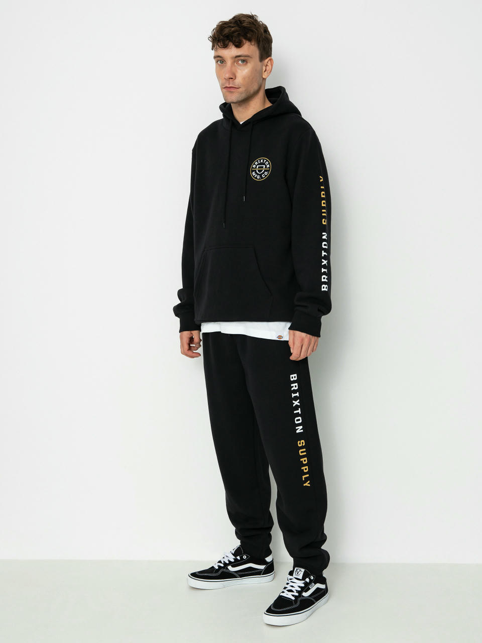 Brixton Crest Line Fleece Sweat Hose (black)