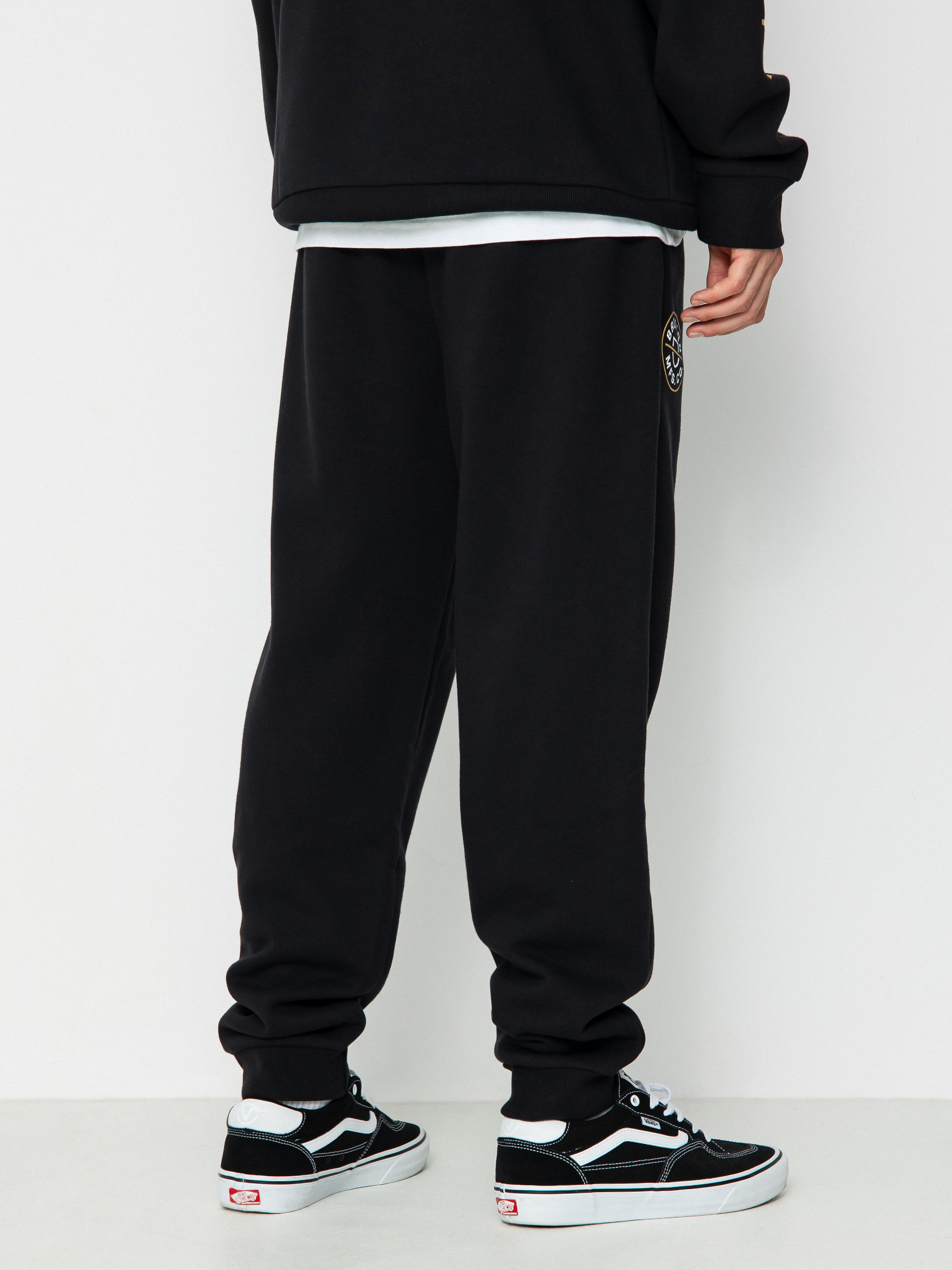 Brixton Crest Line Fleece Sweat Pants (black)