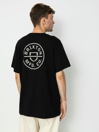 Brixton Crest II Stt T-shirt (black/mineral grey/white)