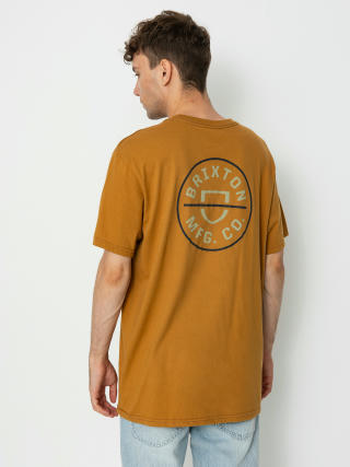 Brixton Crest II Stt T-shirt (golden brown/sand/ombre blue)