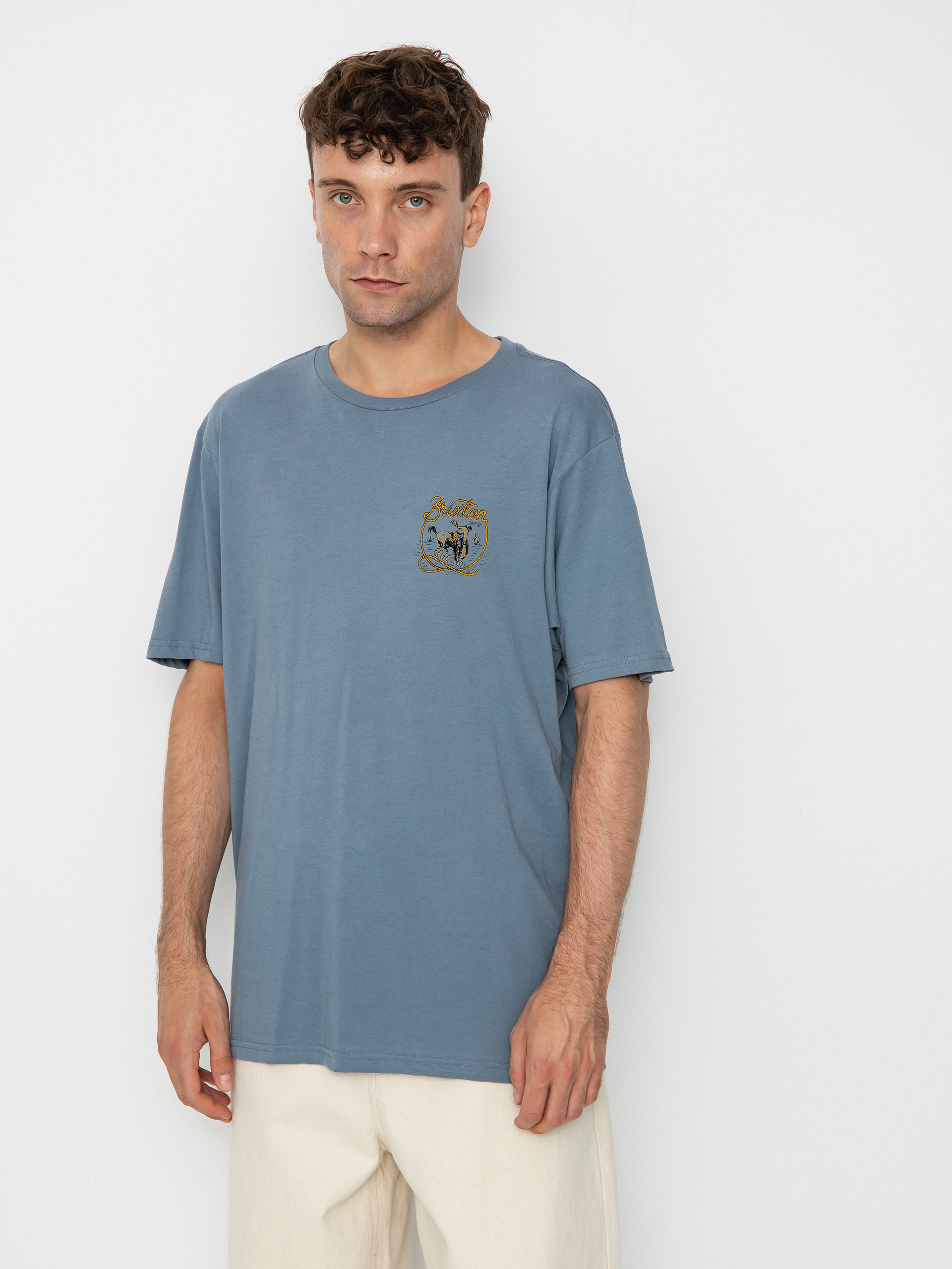 Brixton Omaha Tlrt T-shirt (flint blue)