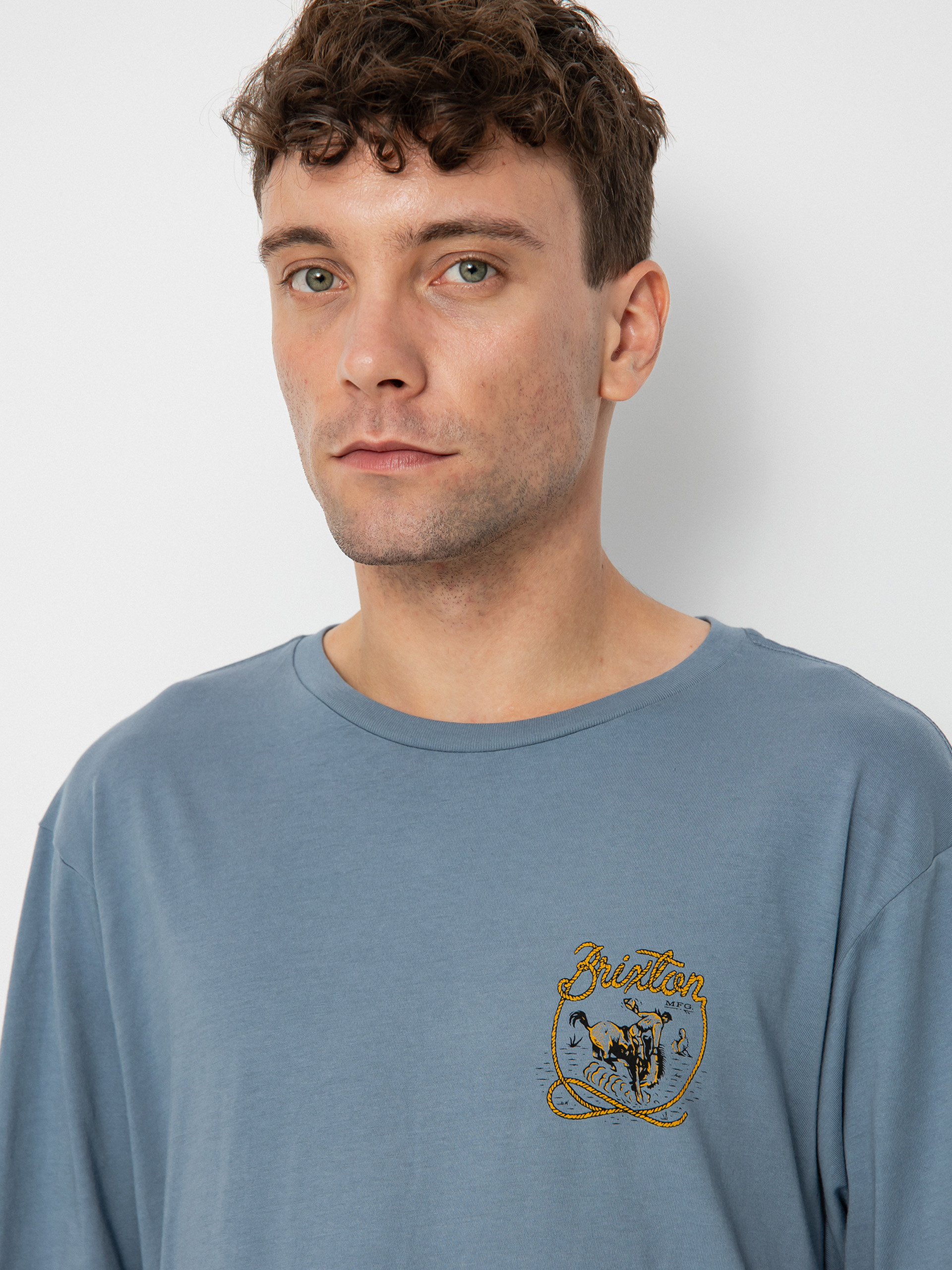 Brixton Omaha Tlrt T-shirt (flint blue)