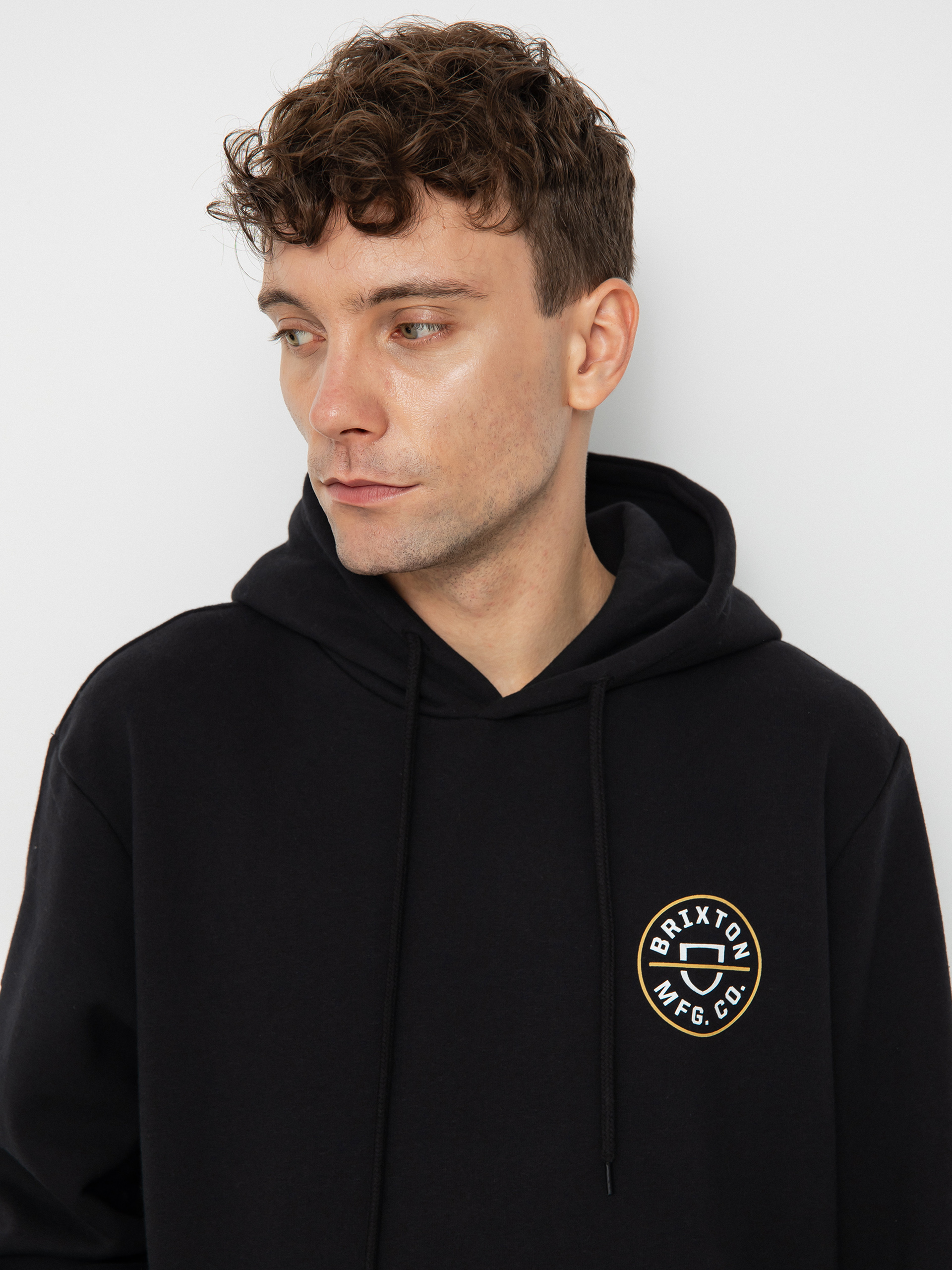 Brixton Crest HD Hoodie (black/antelope/white)