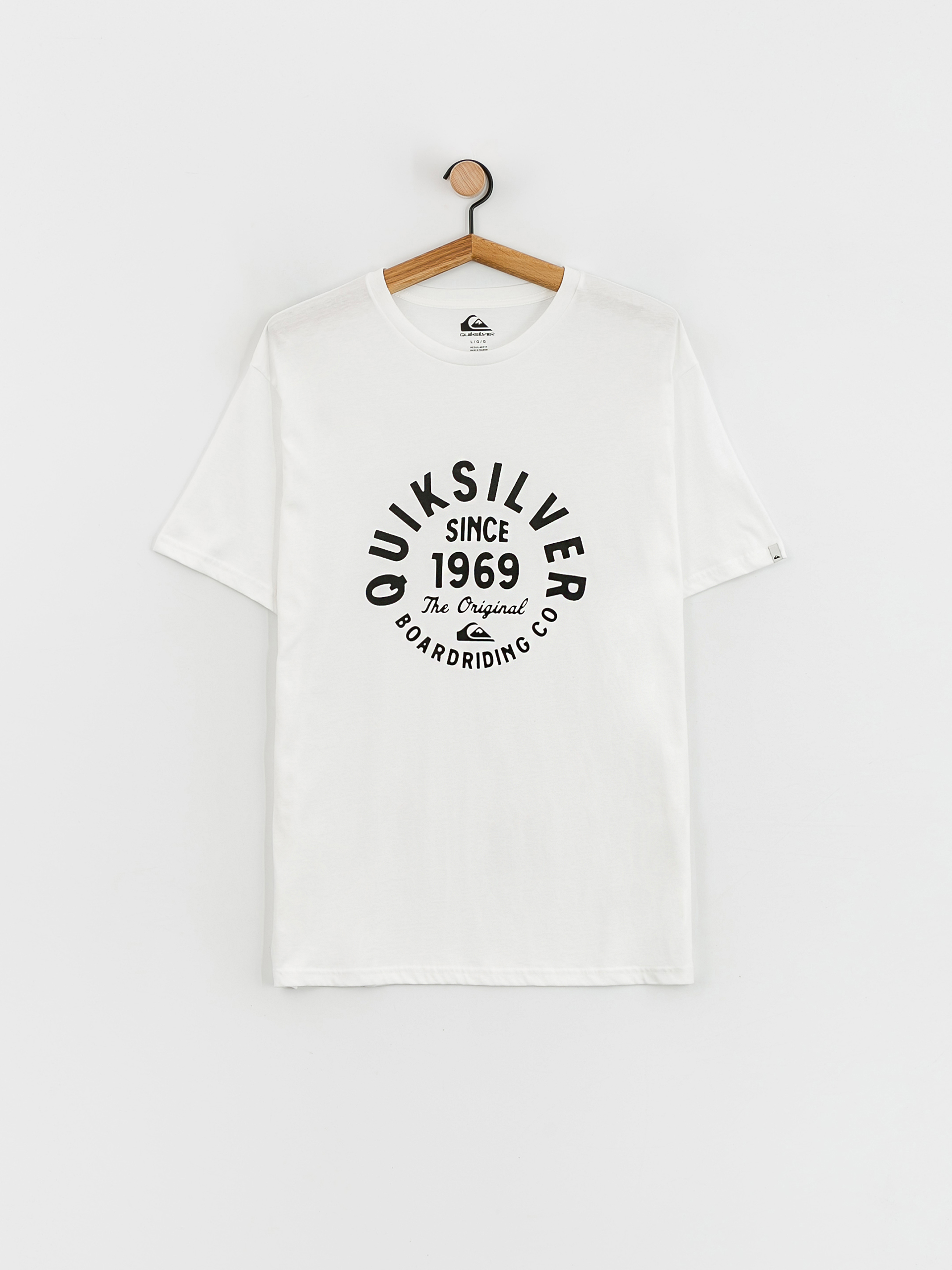 Quiksilver Circled Script Front T-shirt (white)