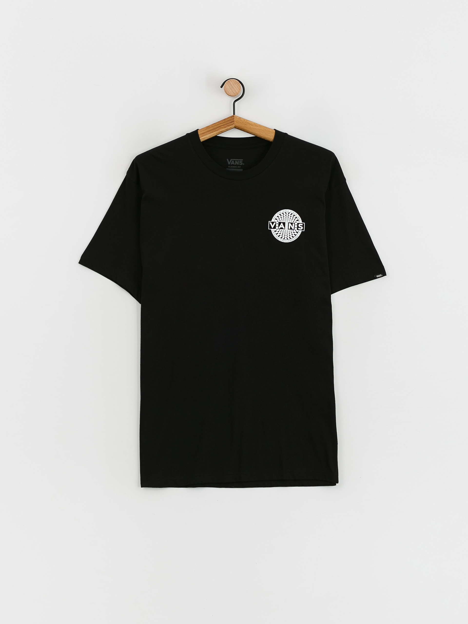 Vans Warped Checkerboard Logo T-shirt (black)