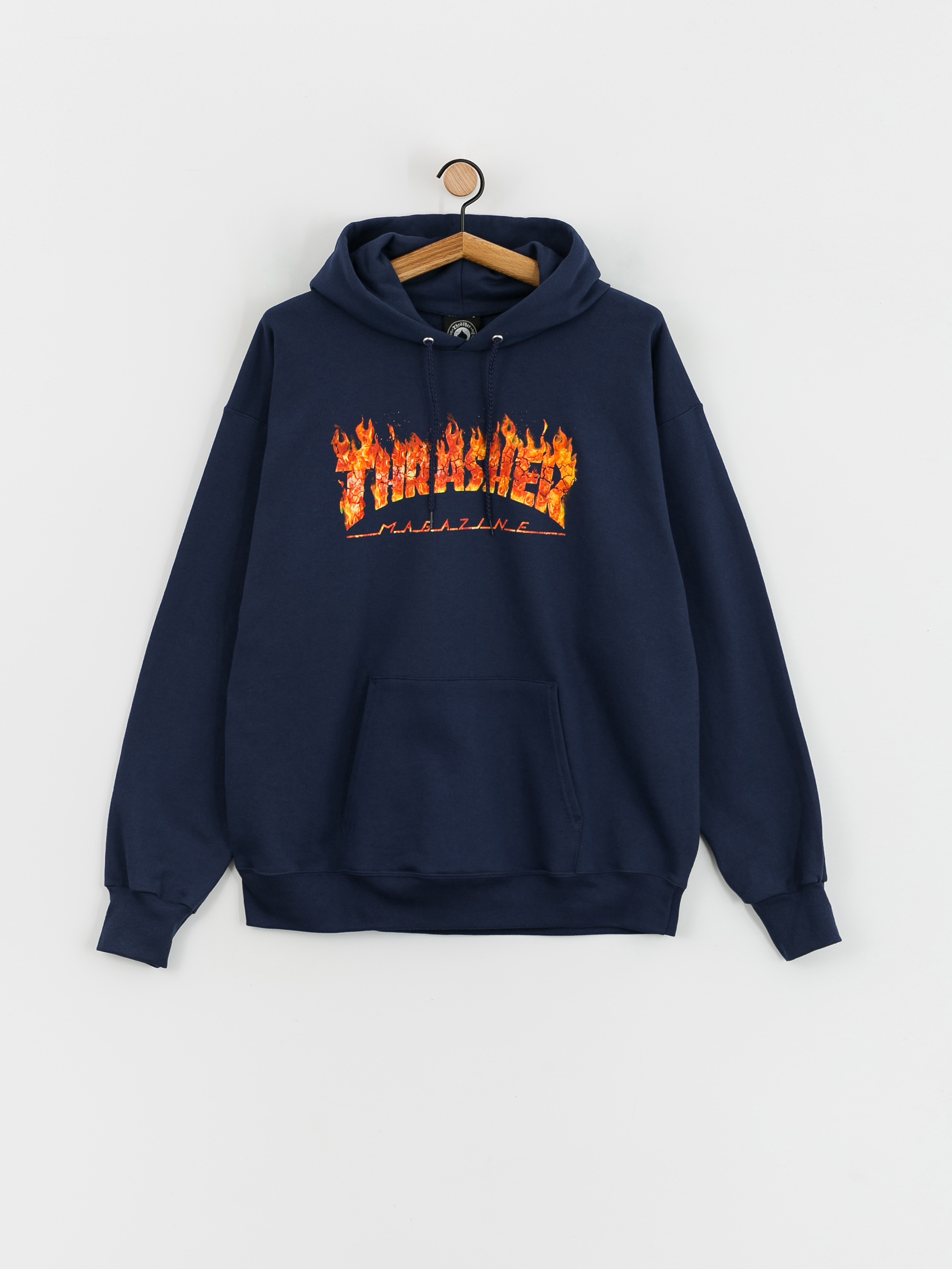 Blue fire outlet thrasher hoodie