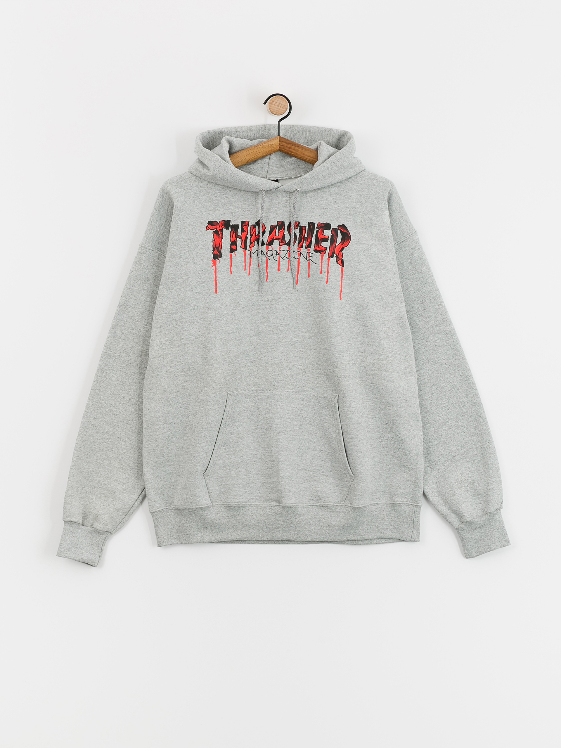 Thrasher Blood Drip HD Hoodie (grey)