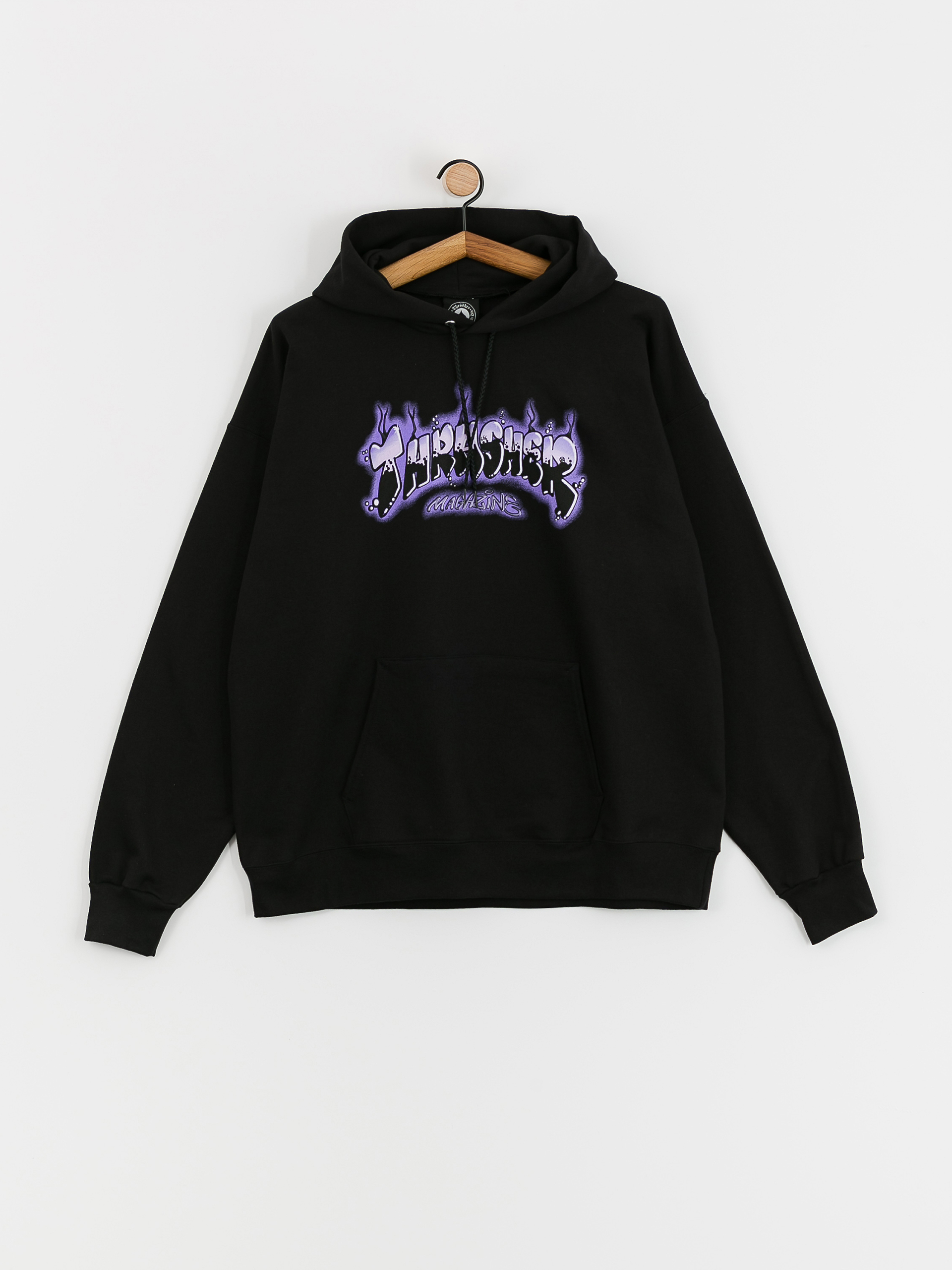 Thrasher Airbrush HD Hoodie (black/purple)