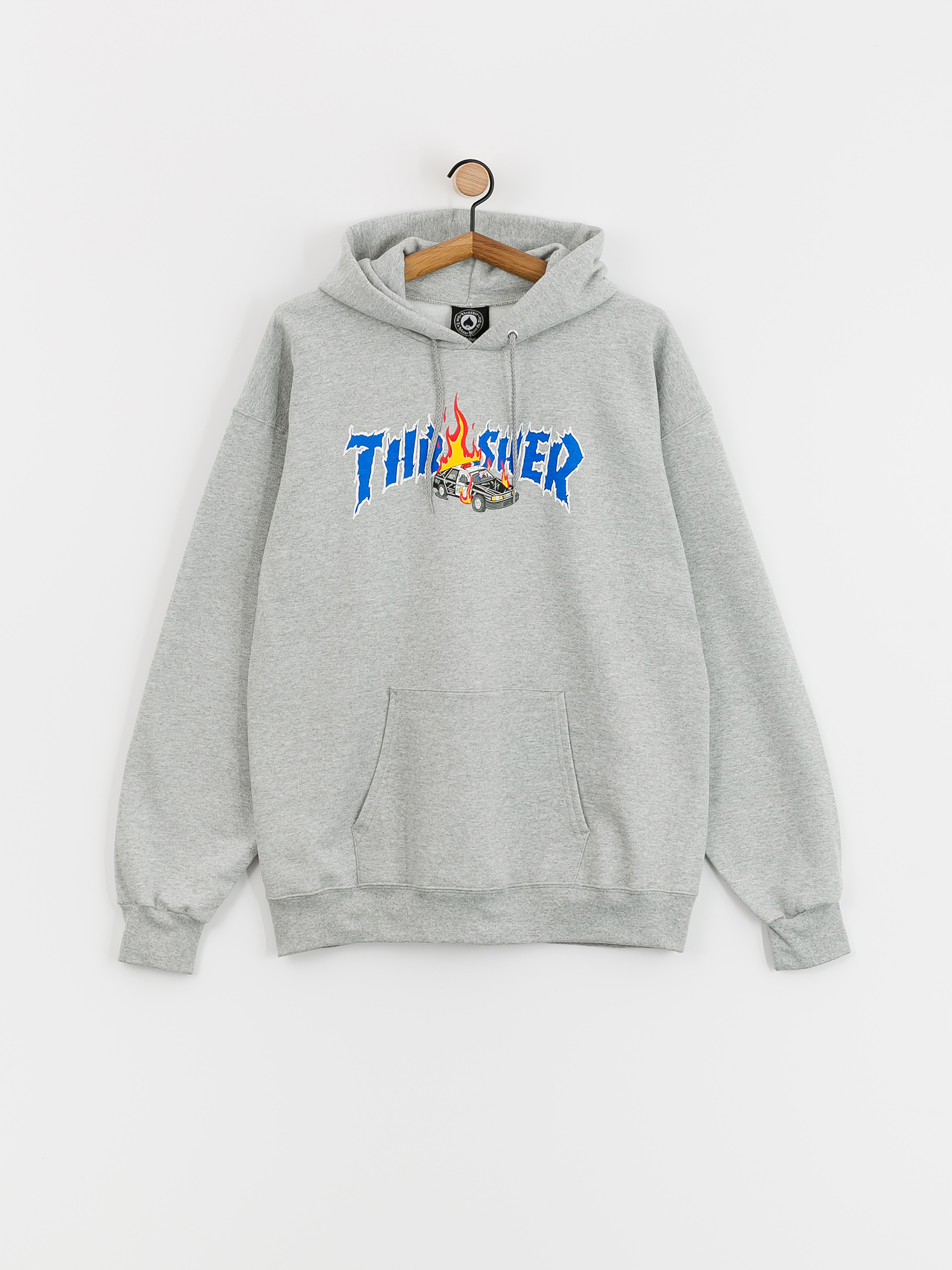 Thrasher Cop Car HD Hoodie (grey)
