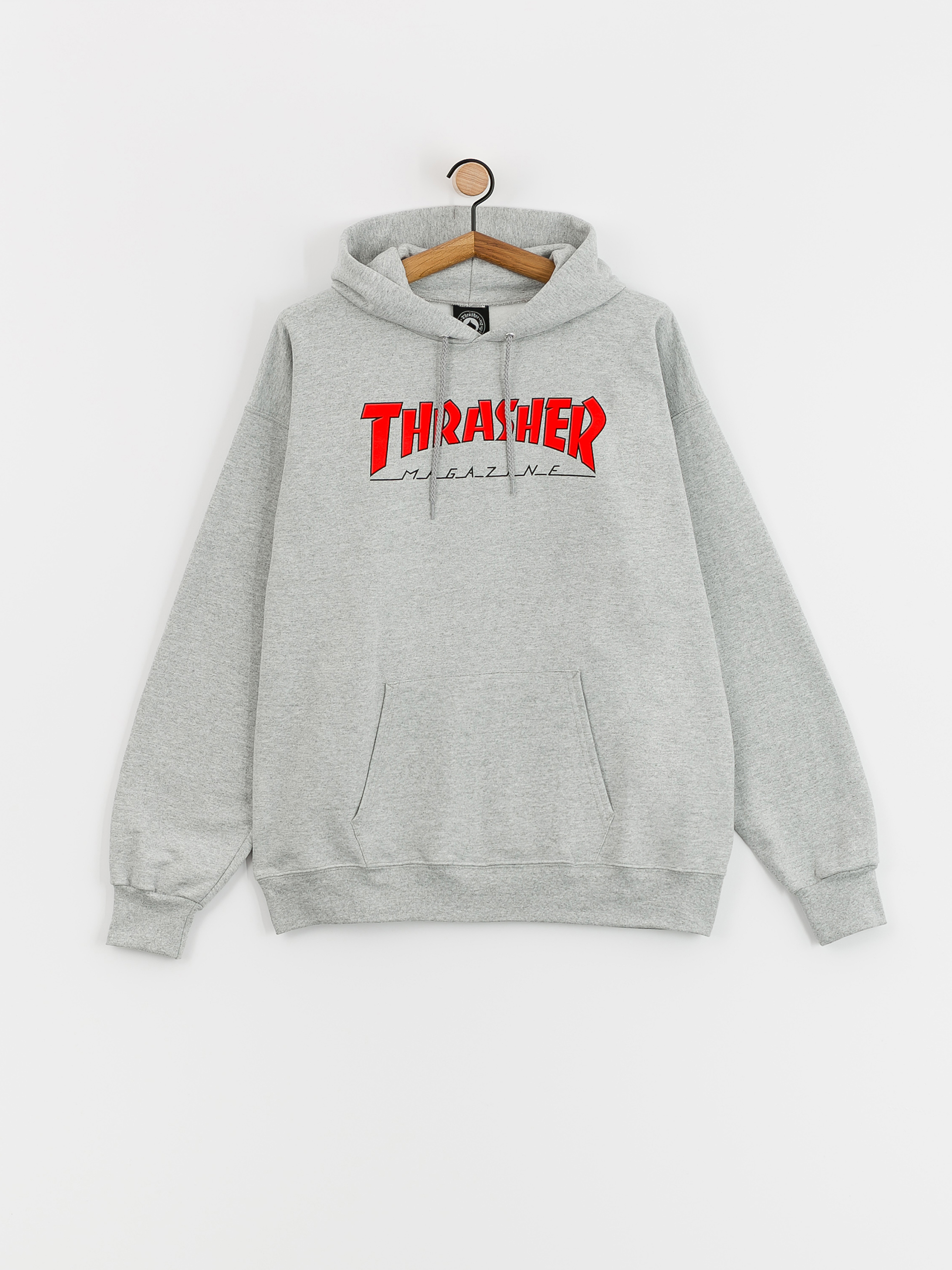 White and hotsell red thrasher hoodie