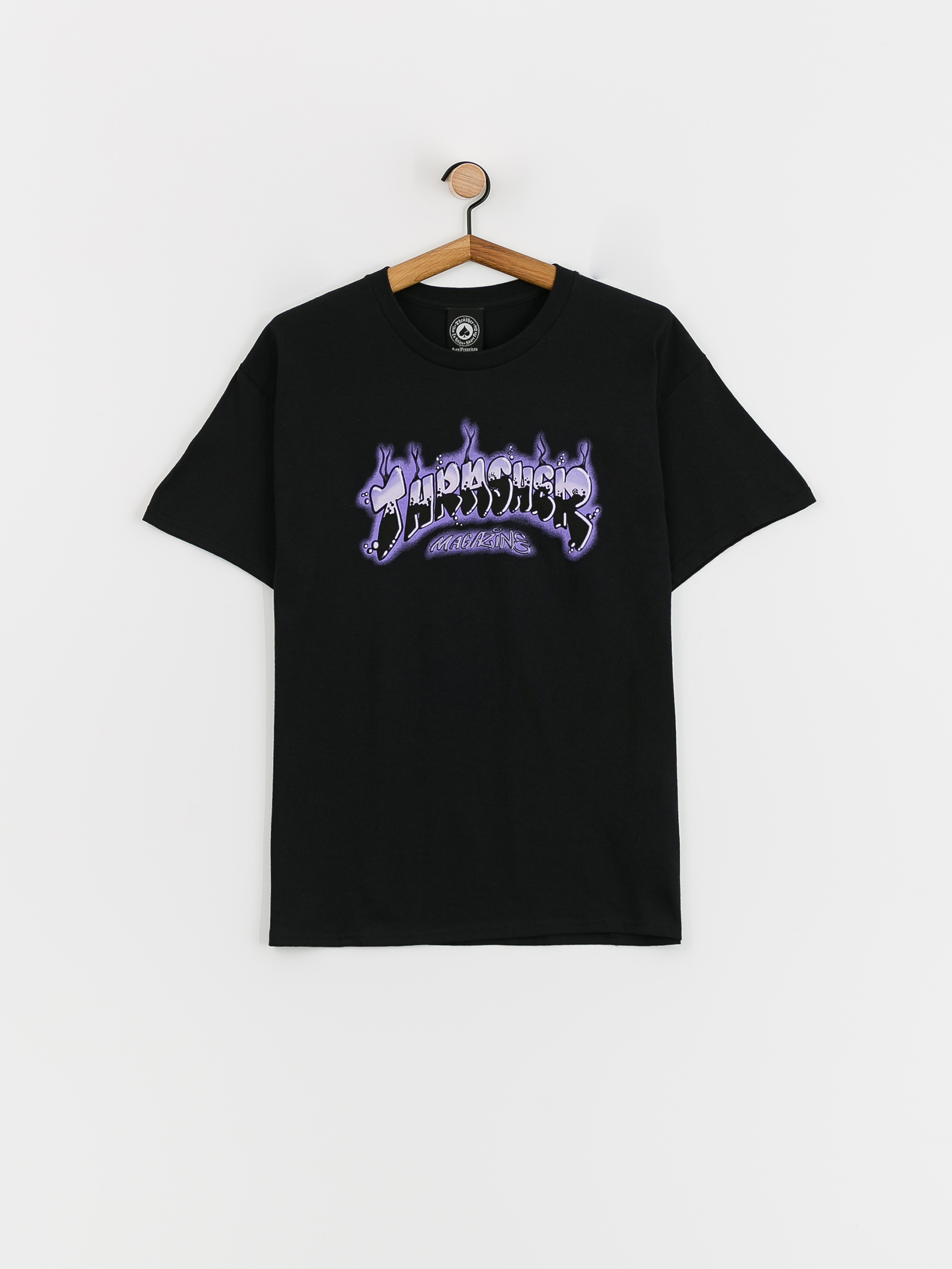 Thrasher Airbrush Tshirt (black/purple)