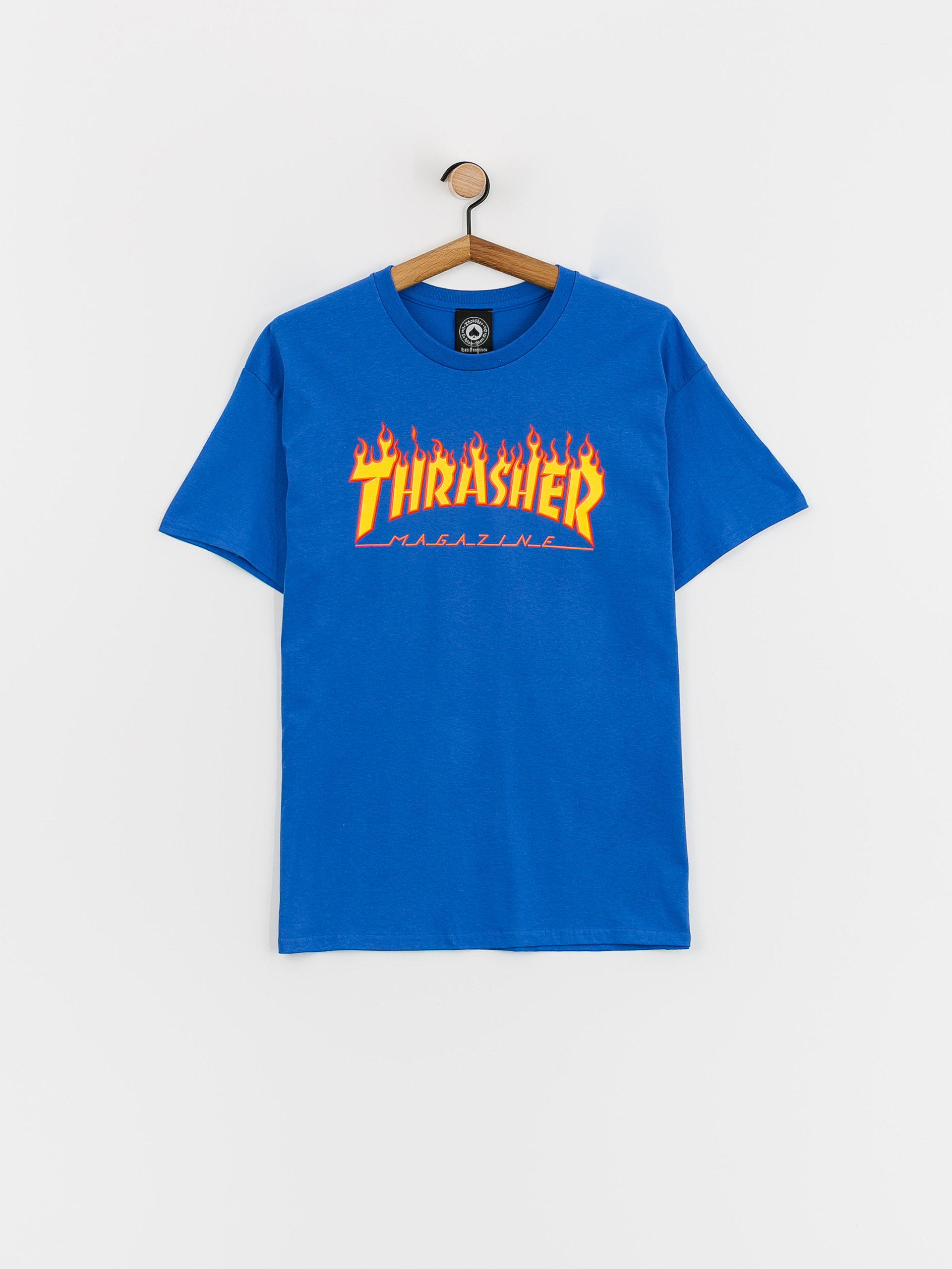 Thrasher Flame Logo T-shirt (royal blue)
