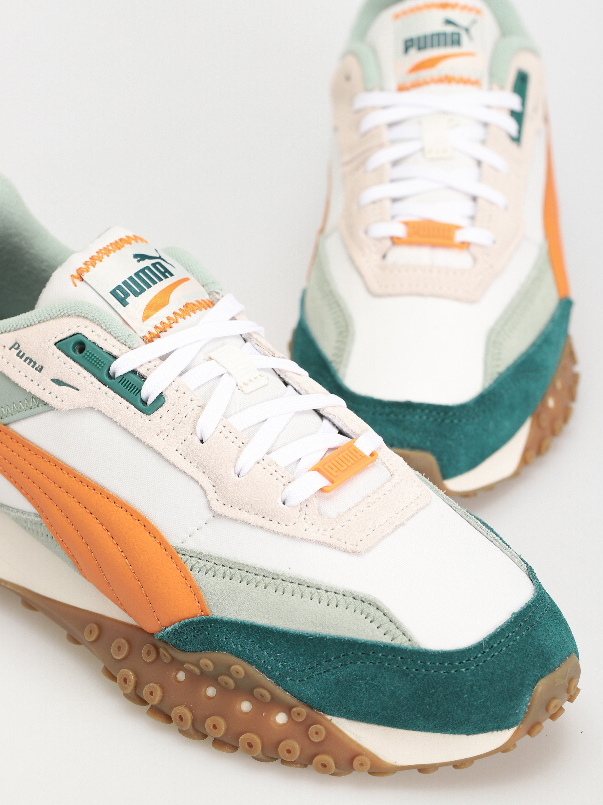 Puma Blktop Rider Shoes (warm white/malachite)