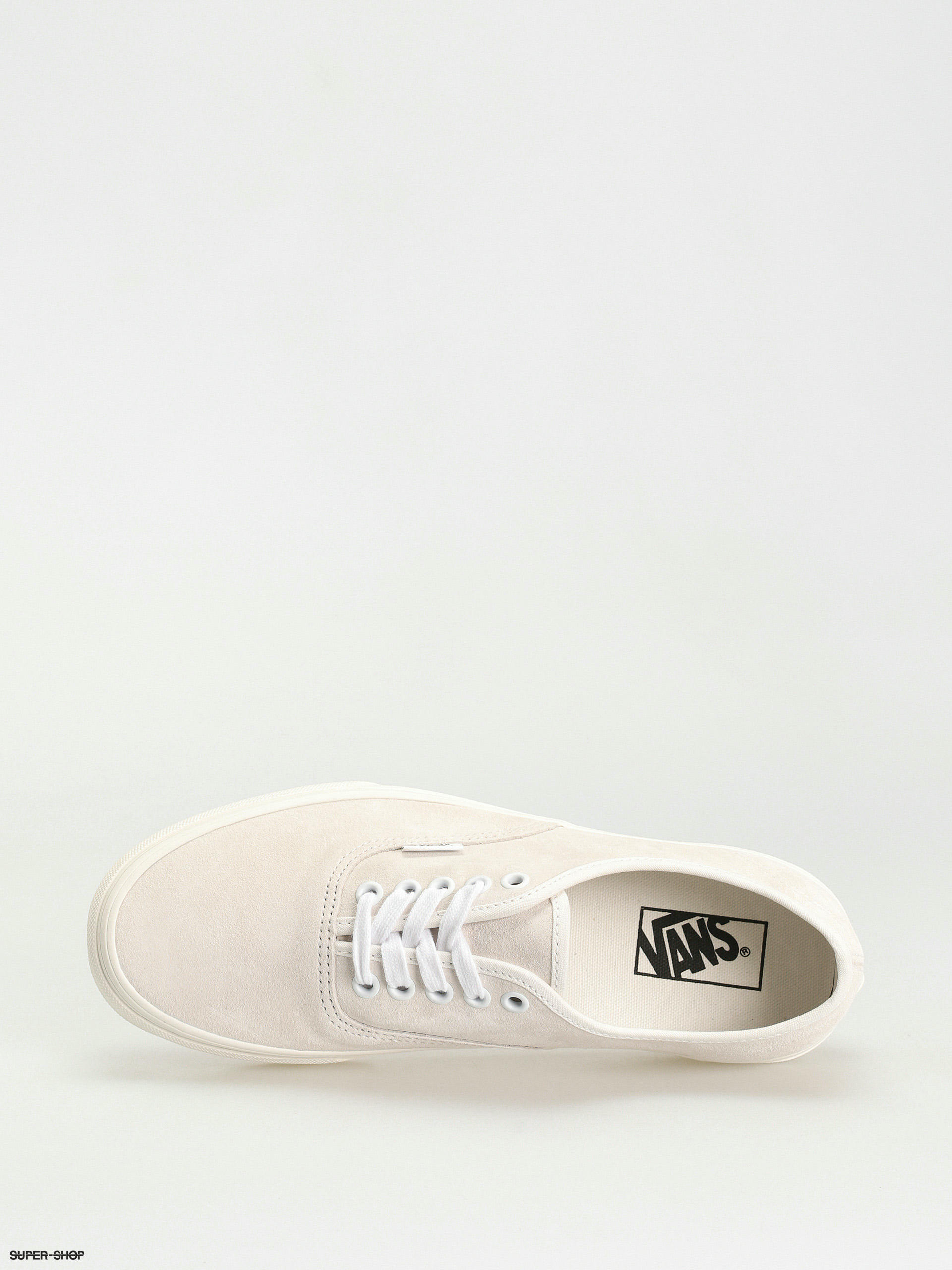 Vans authentic moonbeam & true outlet white pig suede skate shoes