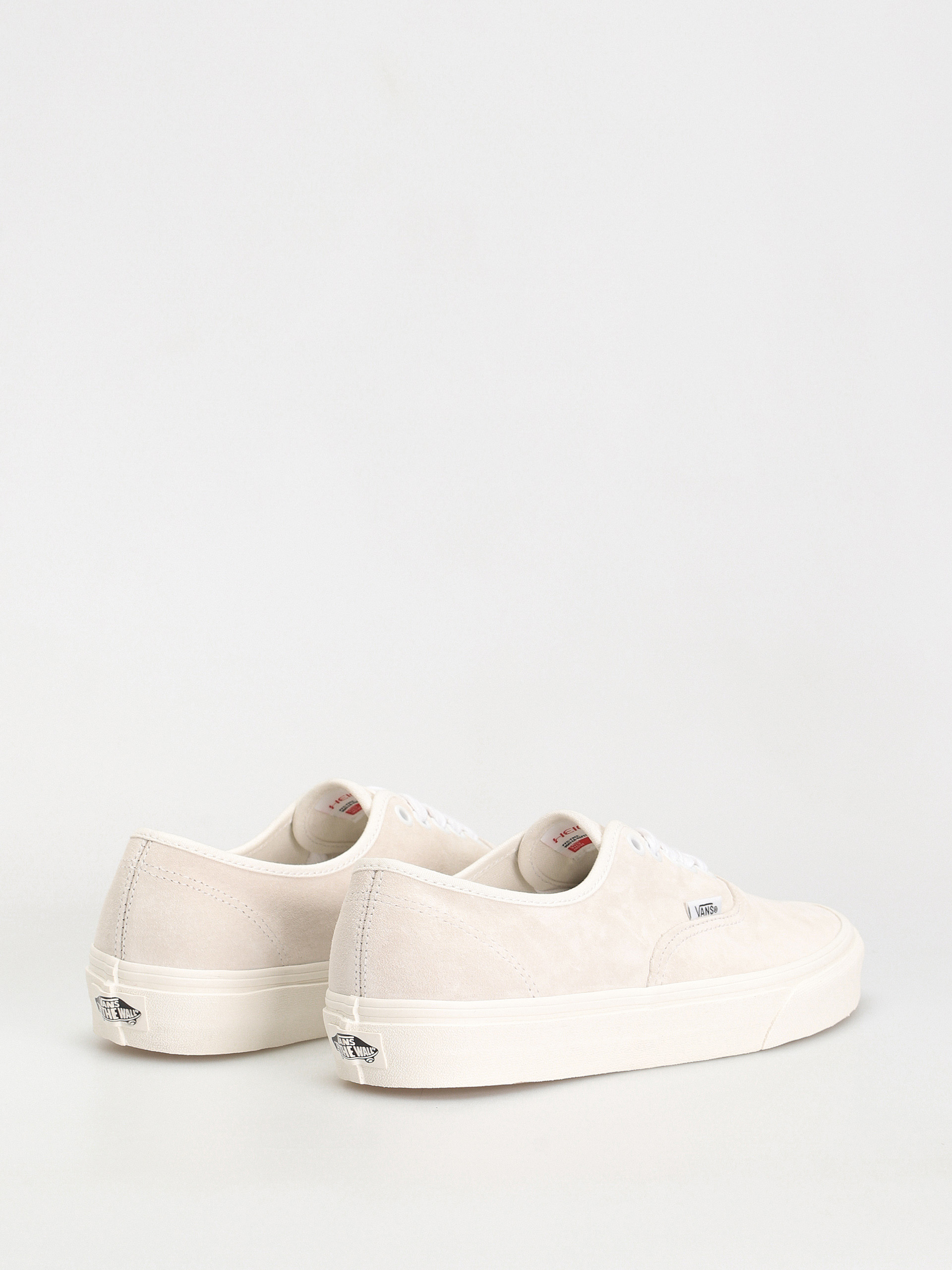 Vans authentic moonbeam & true white pig suede skate on sale shoes