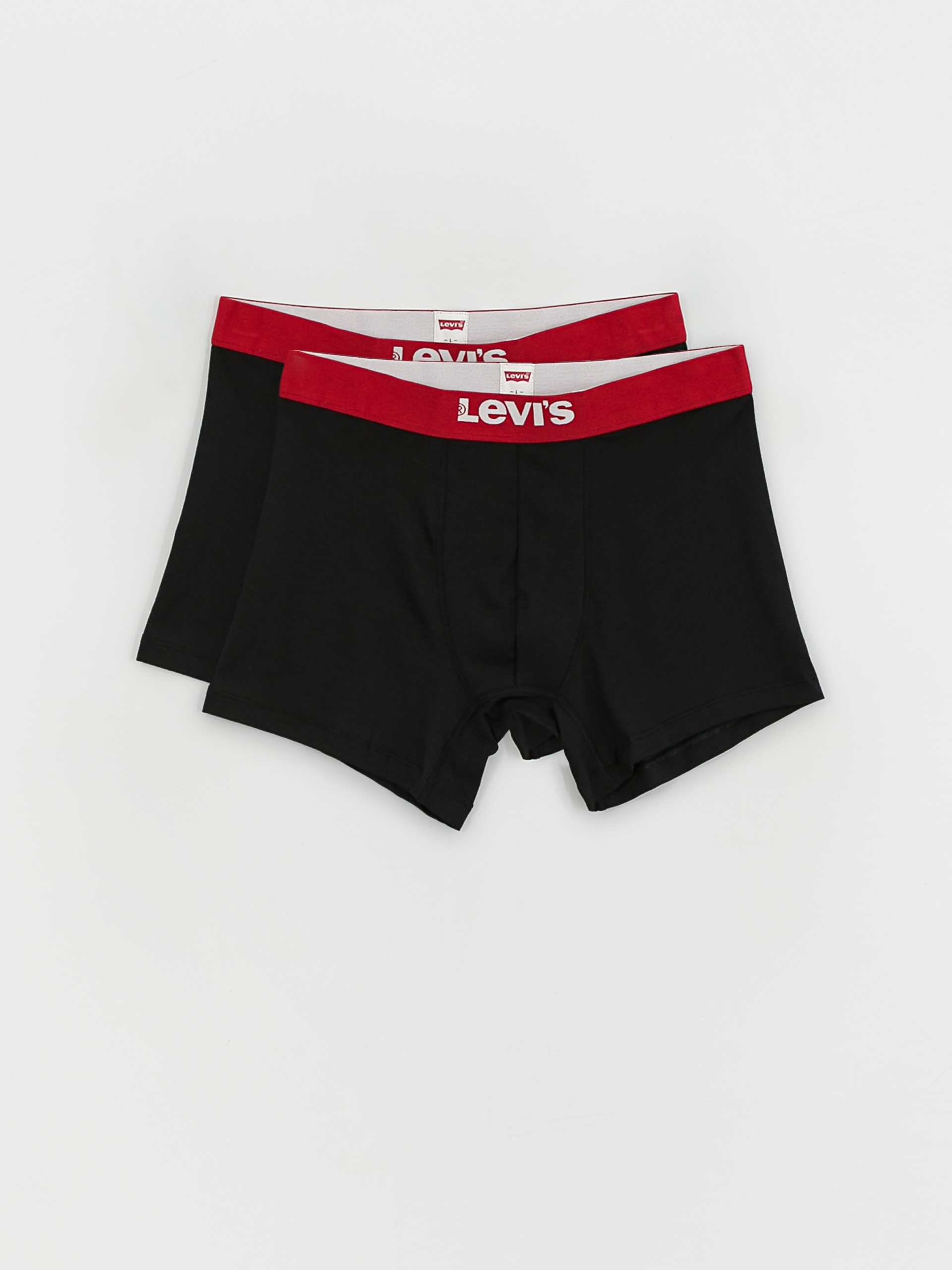 Levi's® Solid Basic Boxer Underwear (black/red)