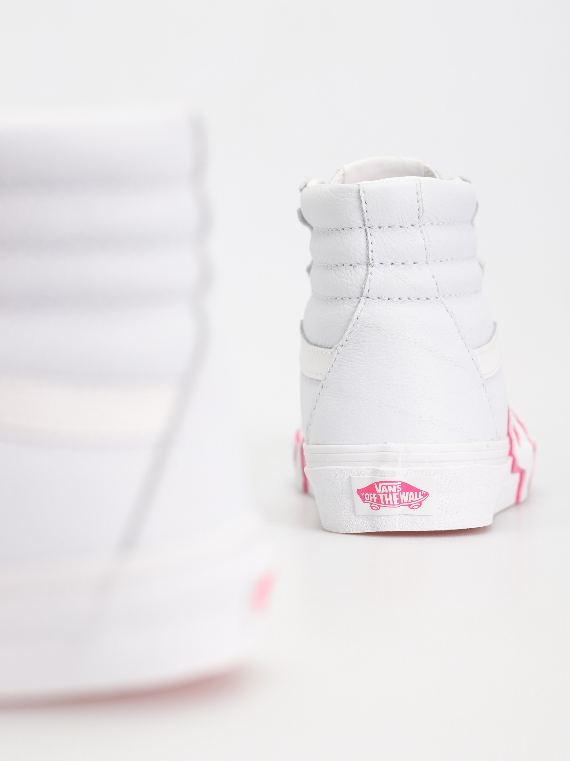 Vans Sk8 Hi Flame Shoes (pop pink glo)