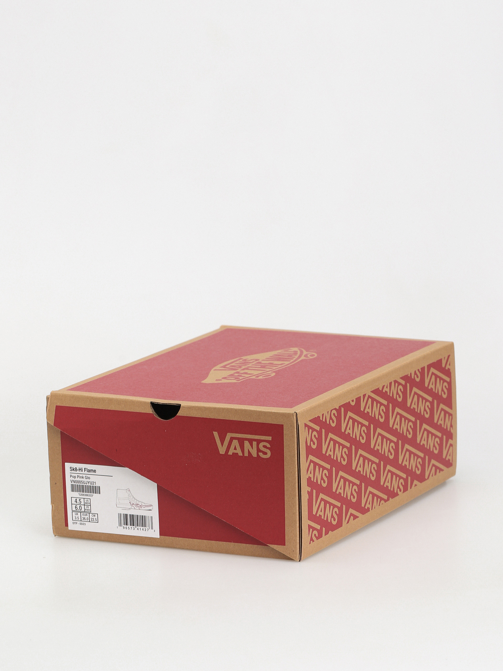 Vans Sk8 Hi Flame Shoes (pop pink glo)