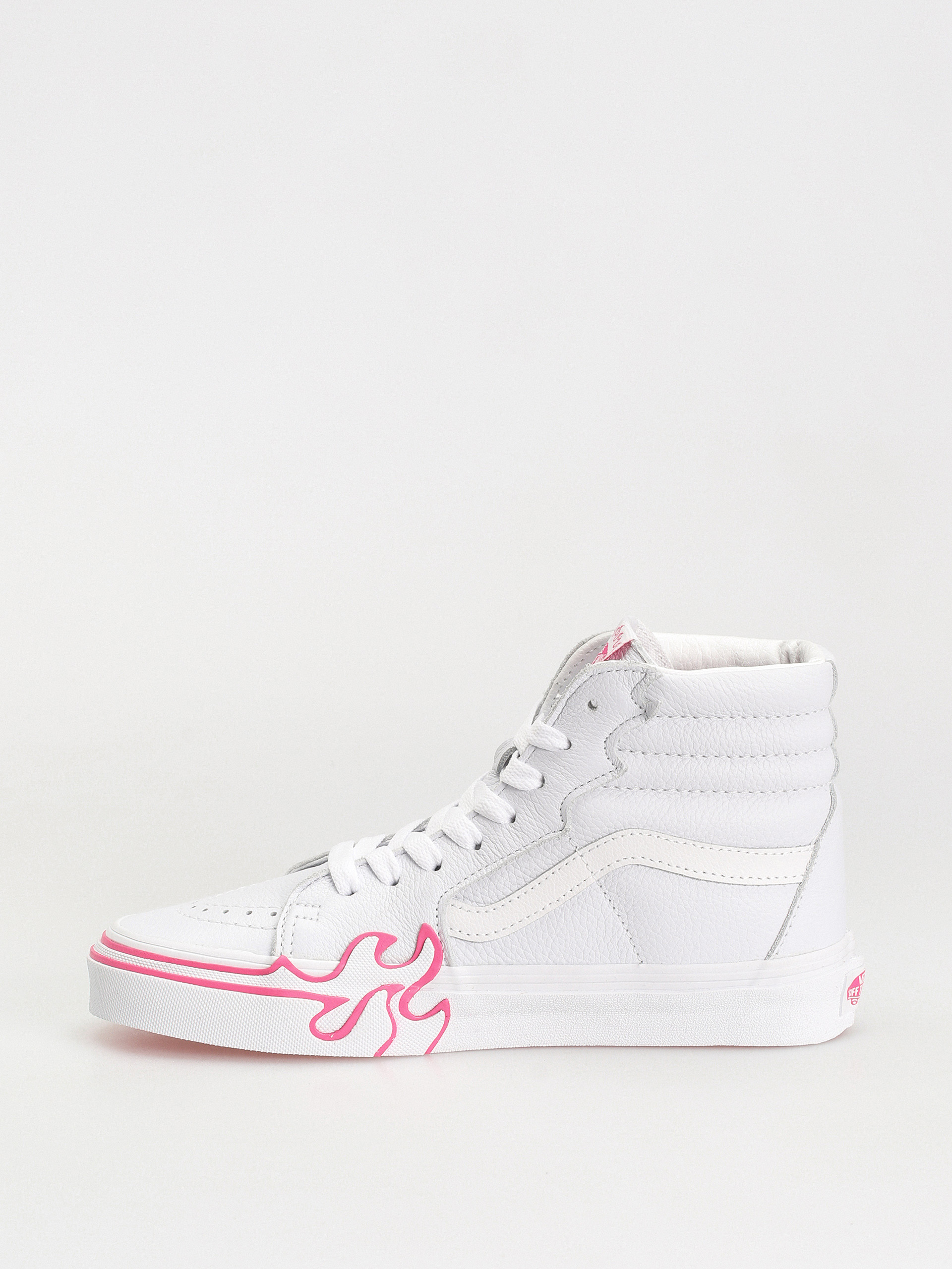 Vans Sk8 Hi Flame Shoes (pop pink glo)