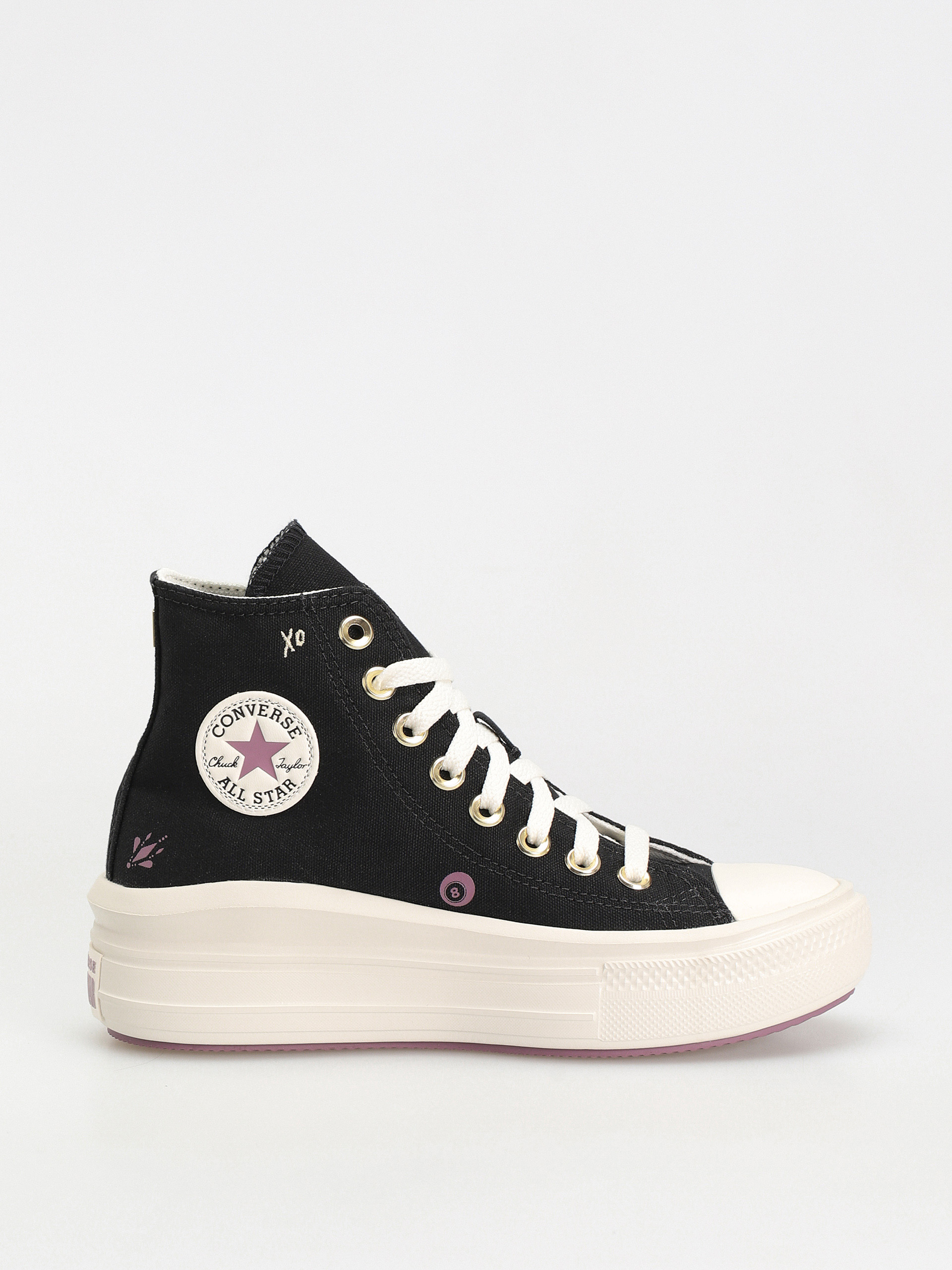 Converse Chuck Taylor All Star Move Hi Shoes Wmn (black/dreamy dahlia/egret)
