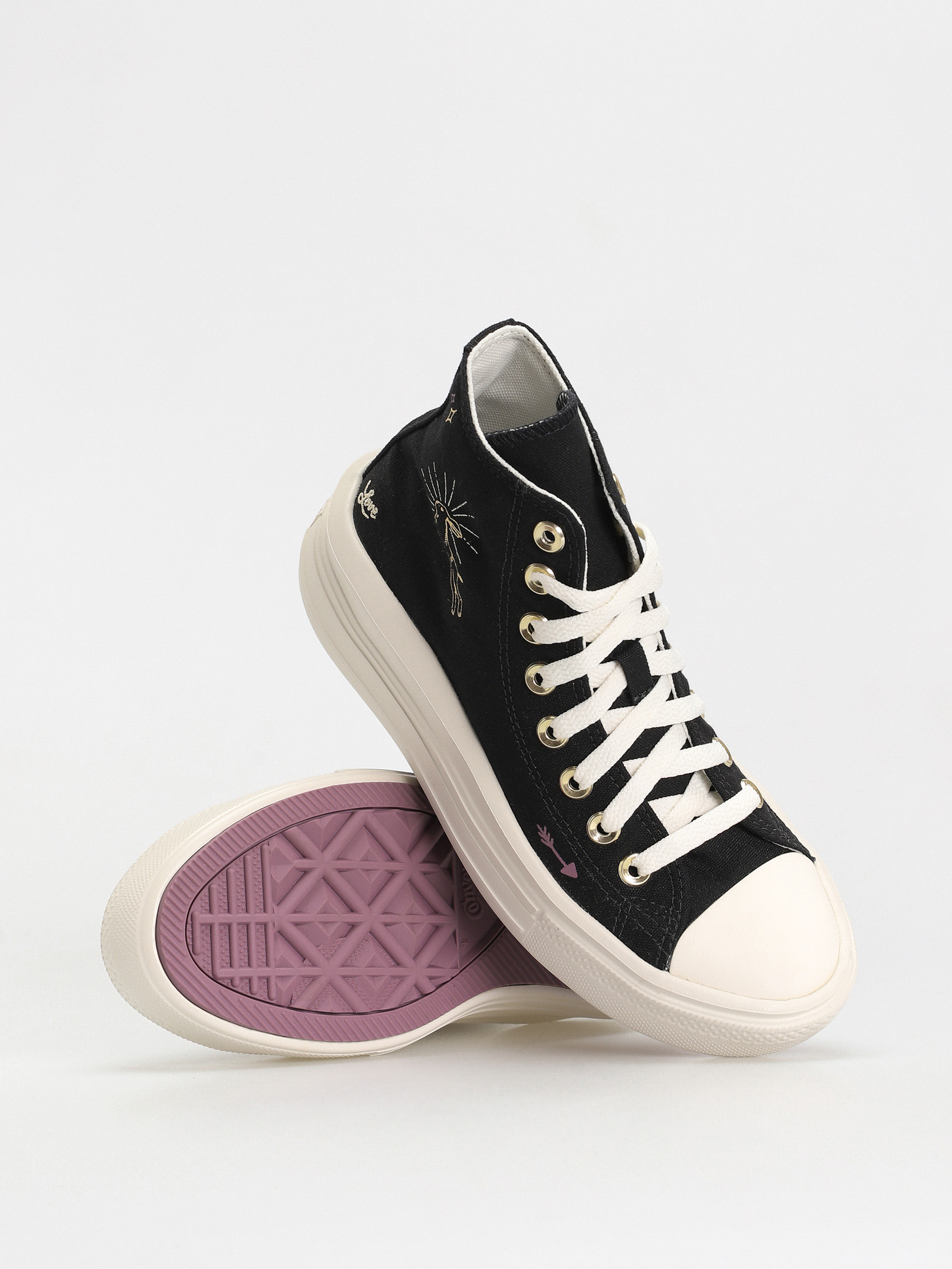 Converse Chuck Taylor All Star Move Hi Shoes Wmn (black/dreamy dahlia/egret)