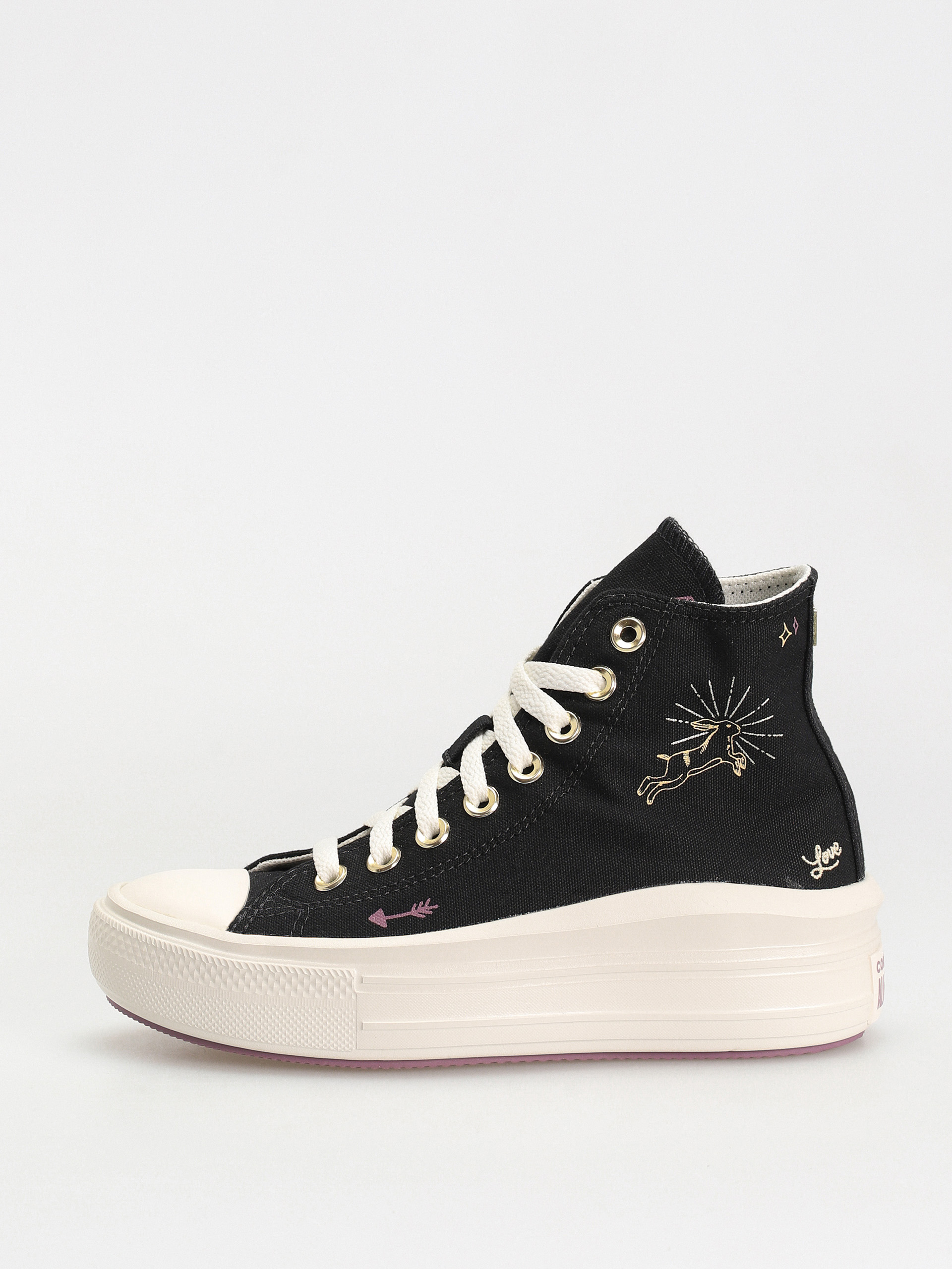 Converse Chuck Taylor All Star Move Hi Shoes Wmn (black/dreamy dahlia/egret)
