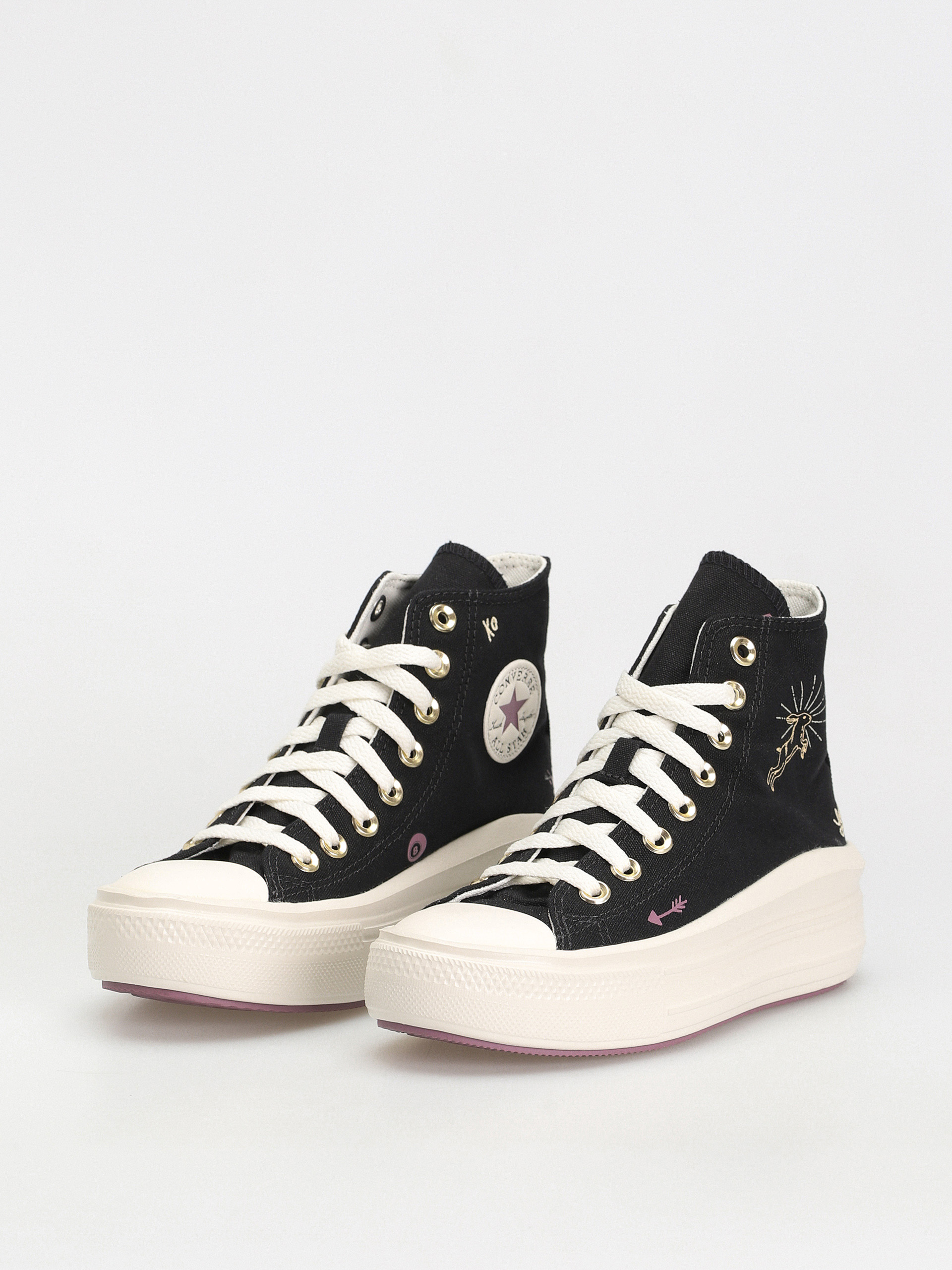 Converse Chuck Taylor All Star Move Hi Shoes Wmn (black/dreamy dahlia/egret)