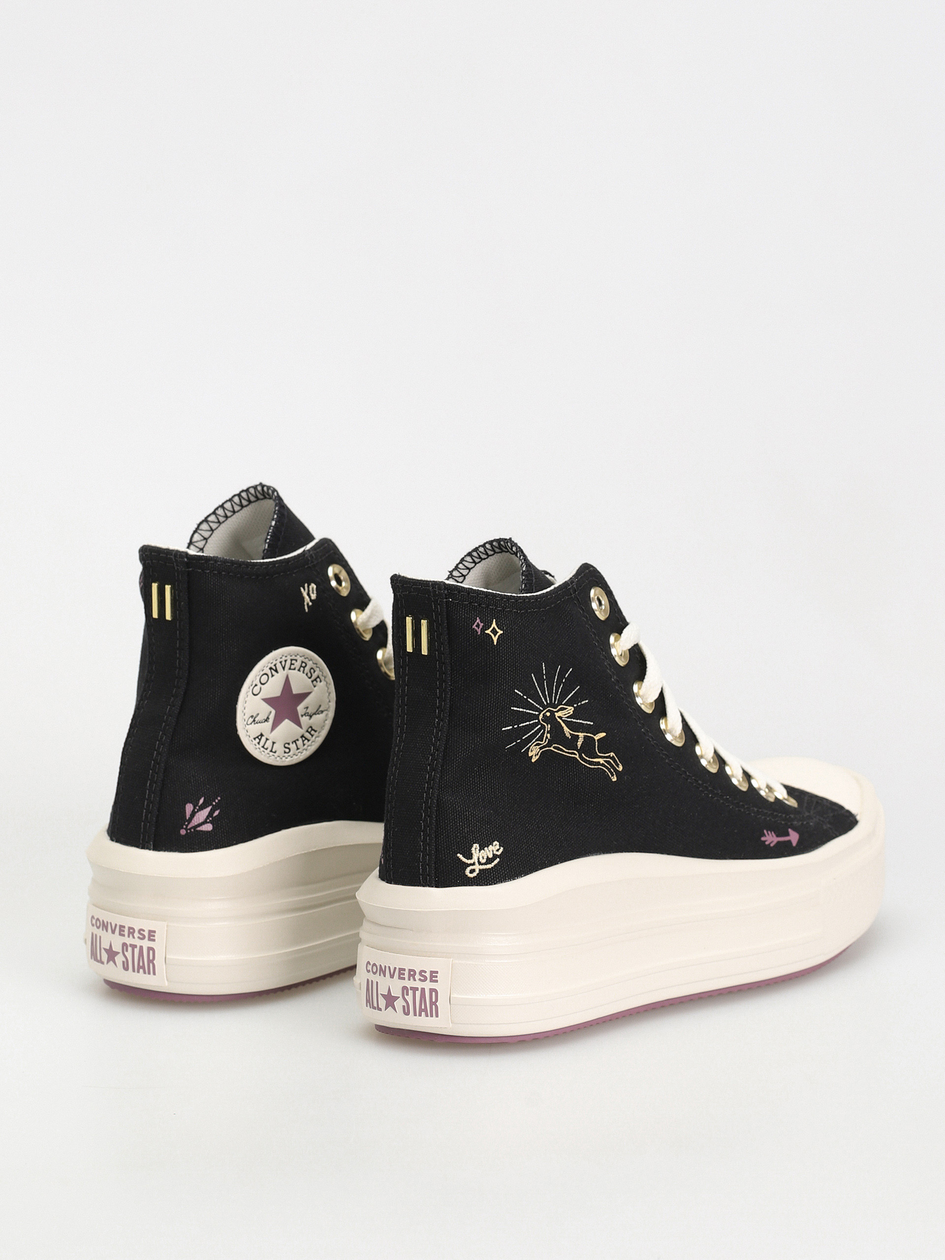 Converse Chuck Taylor All Star Move Hi Shoes Wmn (black/dreamy dahlia/egret)