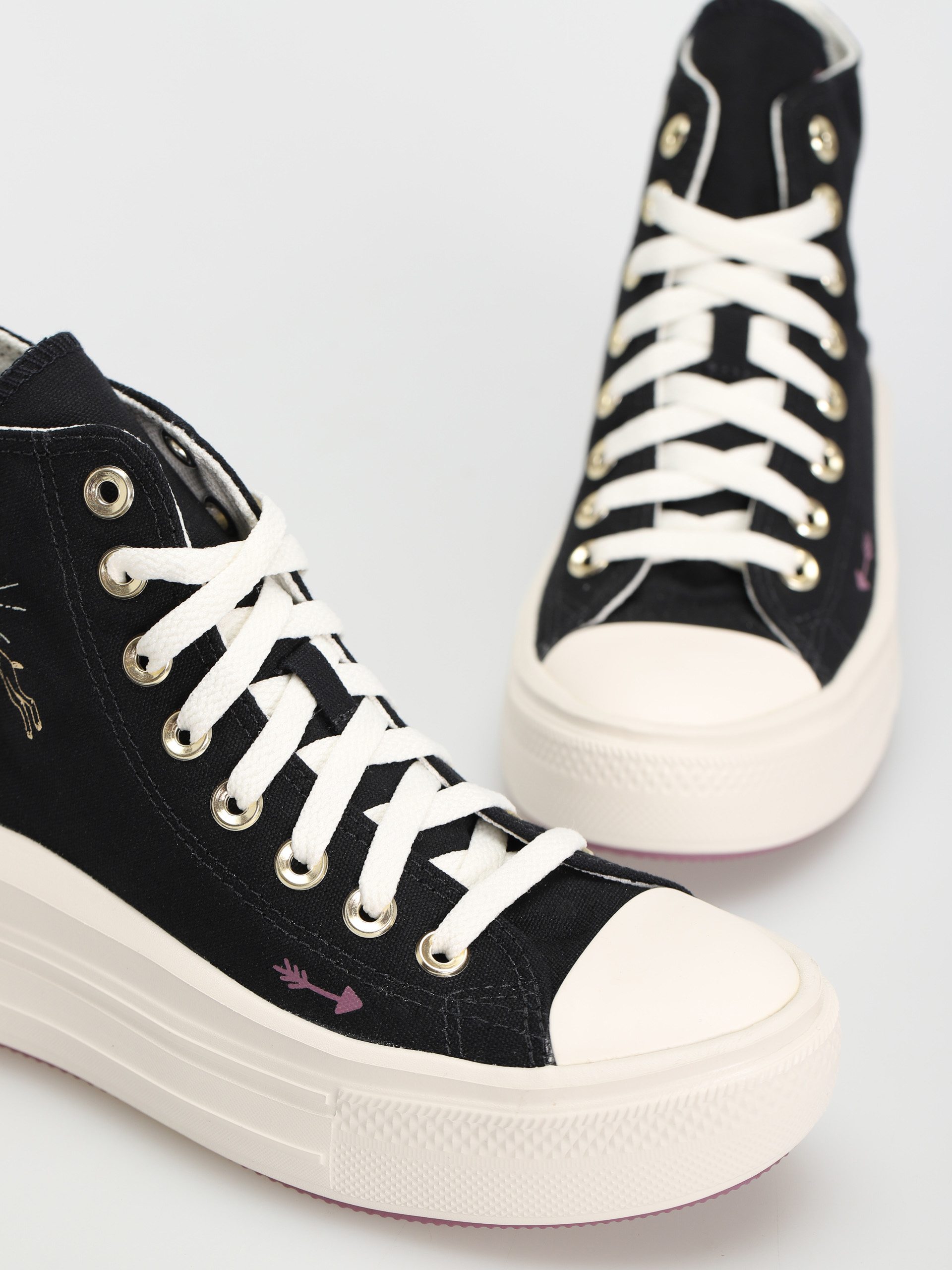 Converse Chuck Taylor All Star Move Hi Shoes Wmn (black/dreamy dahlia/egret)