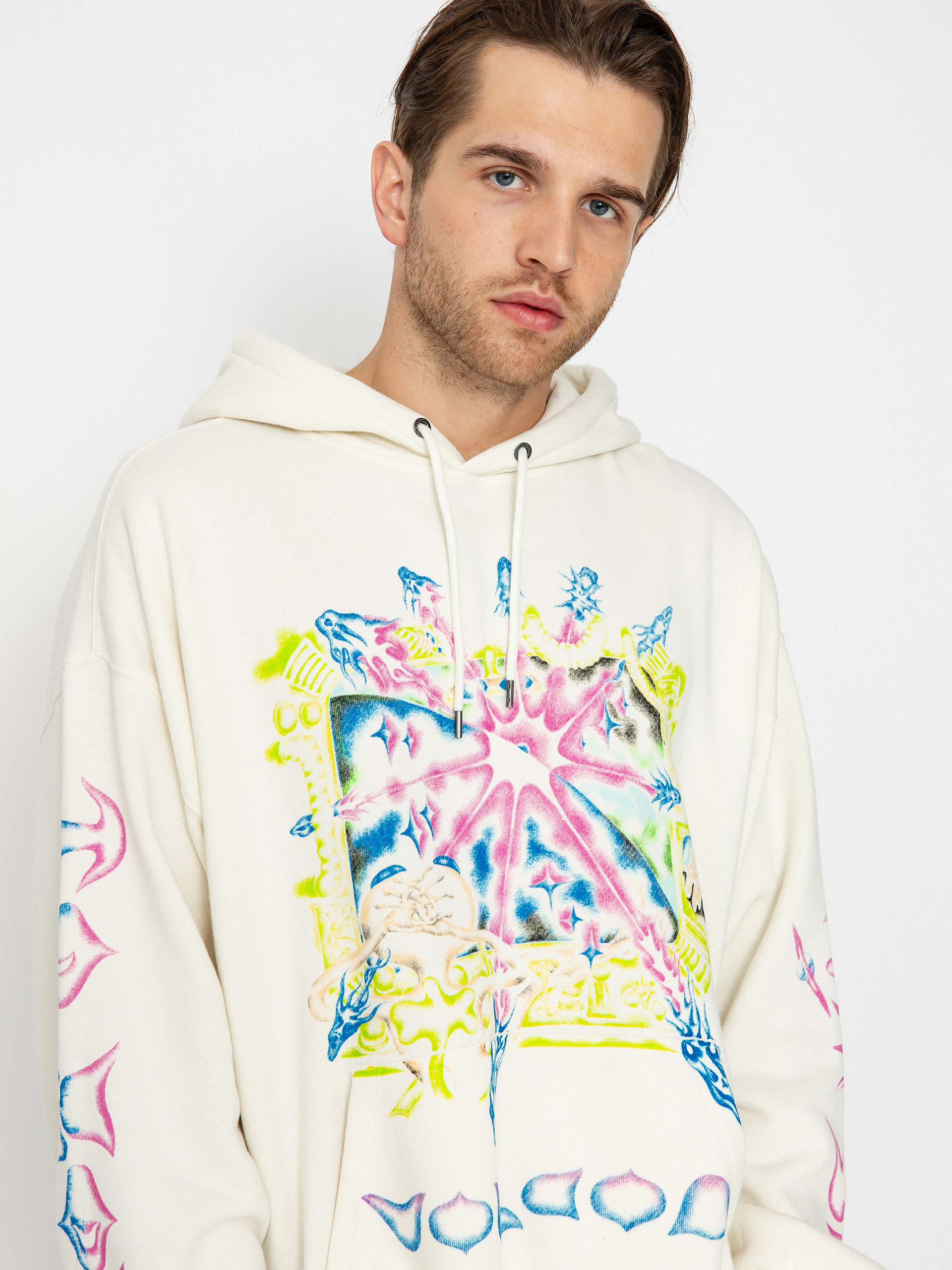 Off white hotsell colorful hoodie