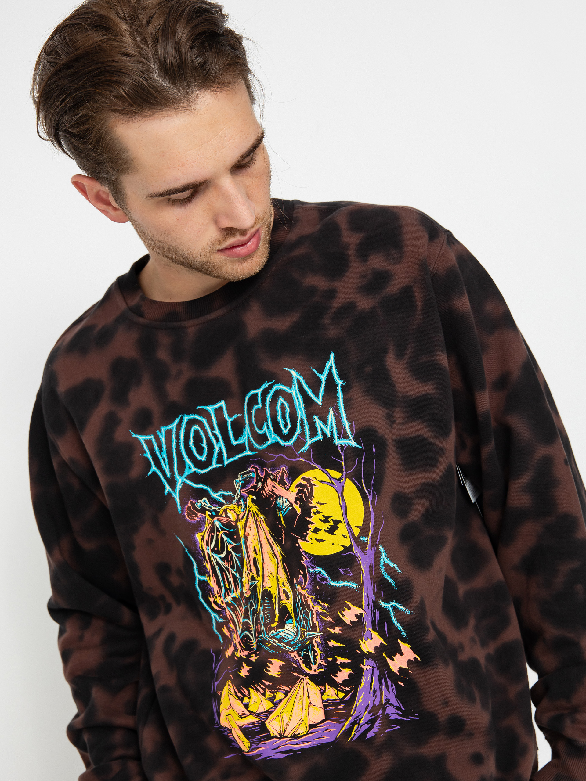 Volcom Fa Max Sherman Crew Sweatshirt (bitter chocolate)