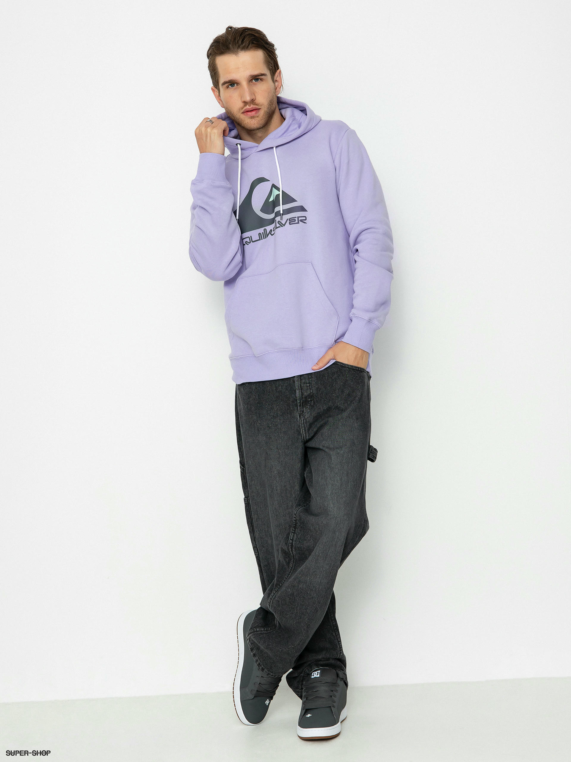 Quiksilver Big Logo HD Hoodie (purple rose)