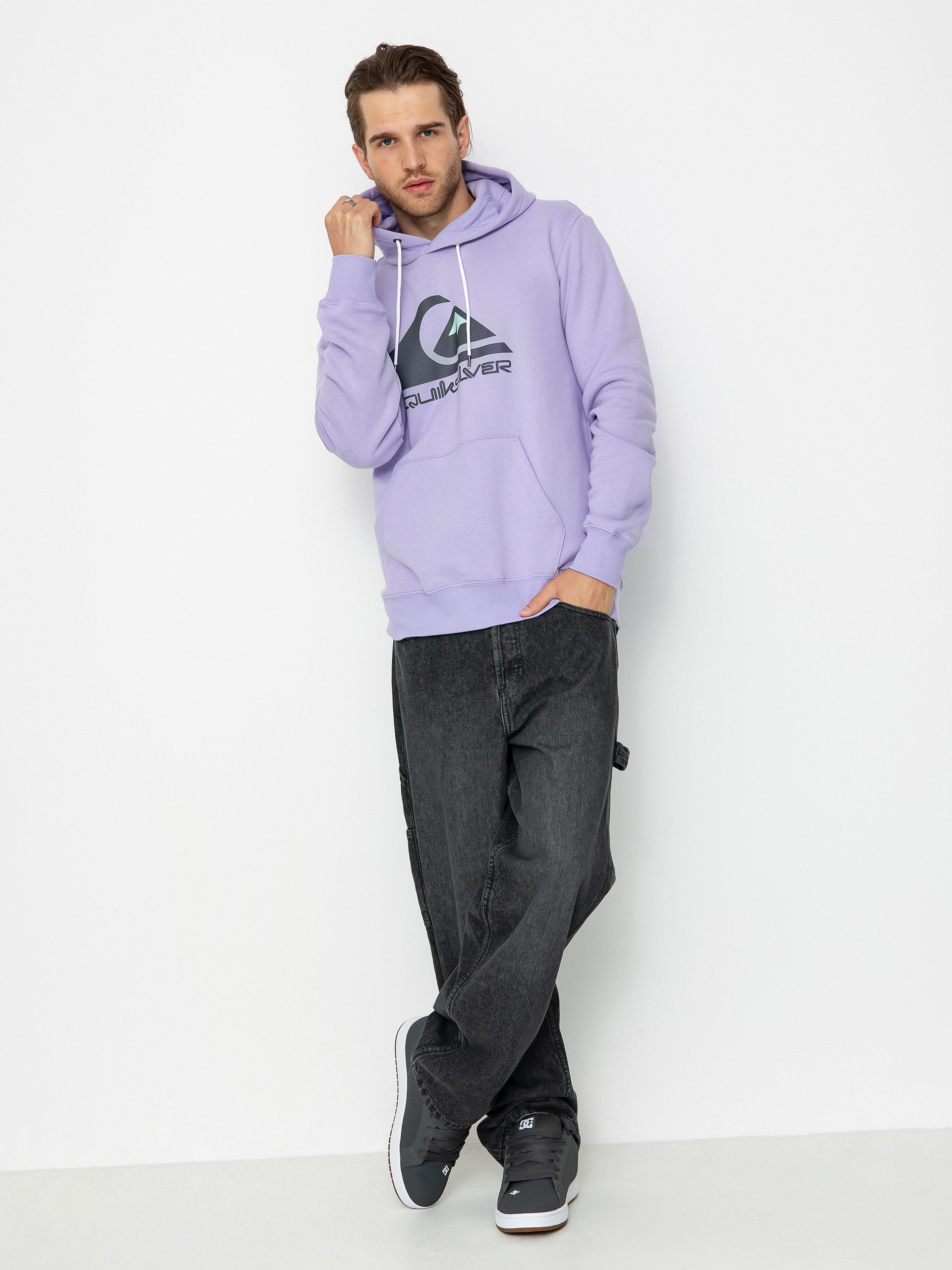 Quiksilver Big Logo HD Hoodie (purple rose)