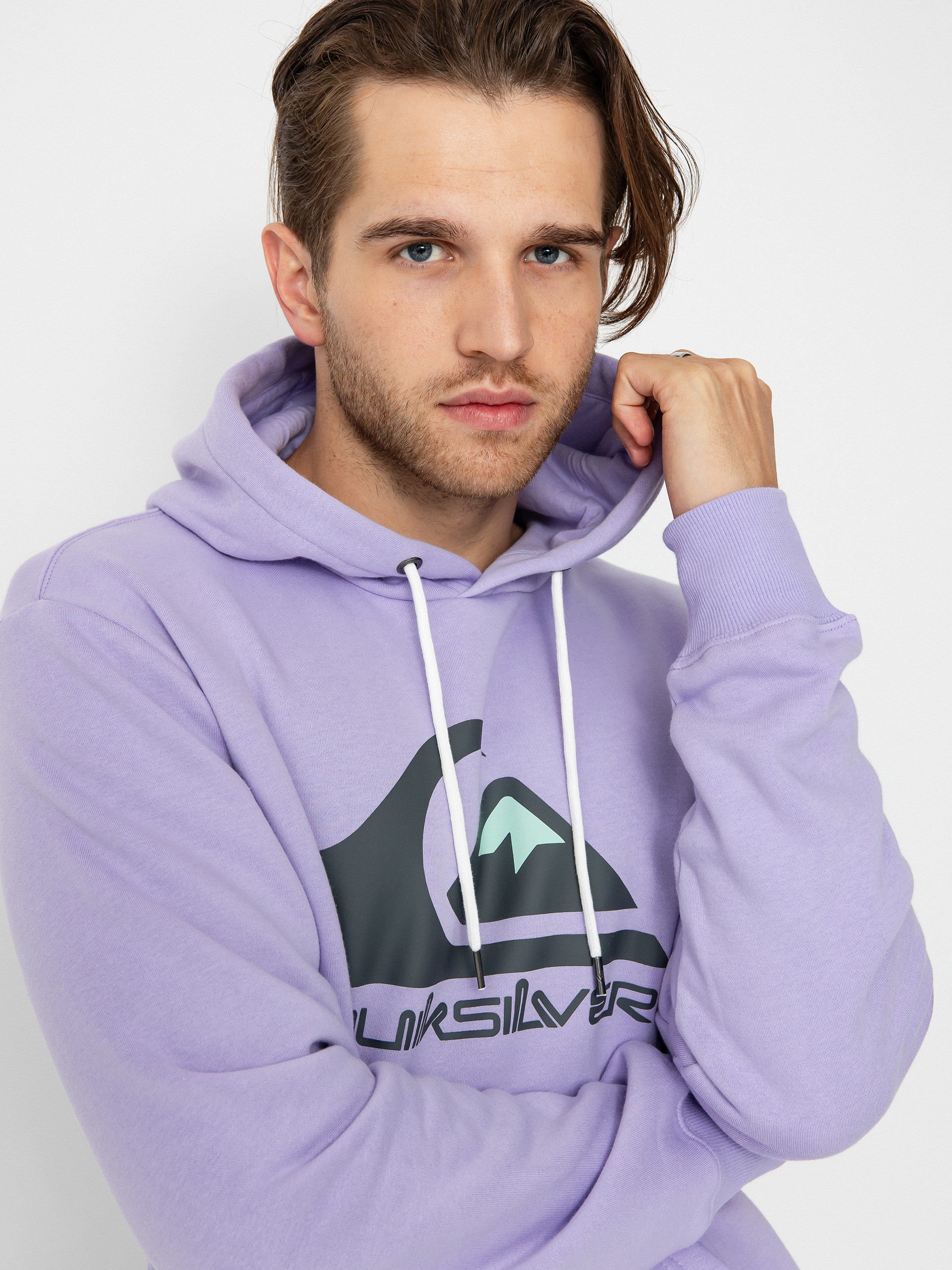 Quiksilver Big Logo HD Hoodie (purple rose)