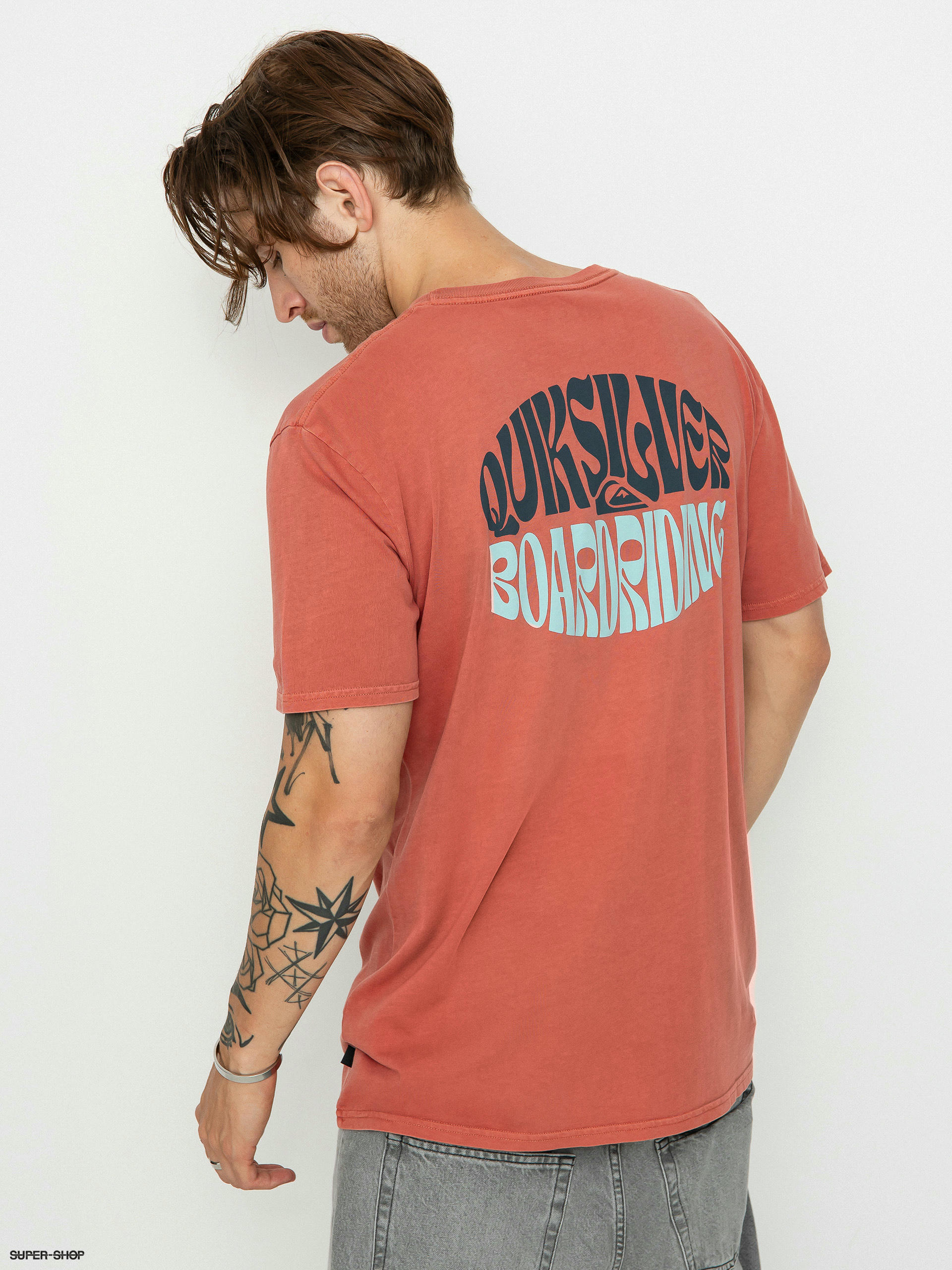 (mineral red) Bold Quiksilver T-shirt Move