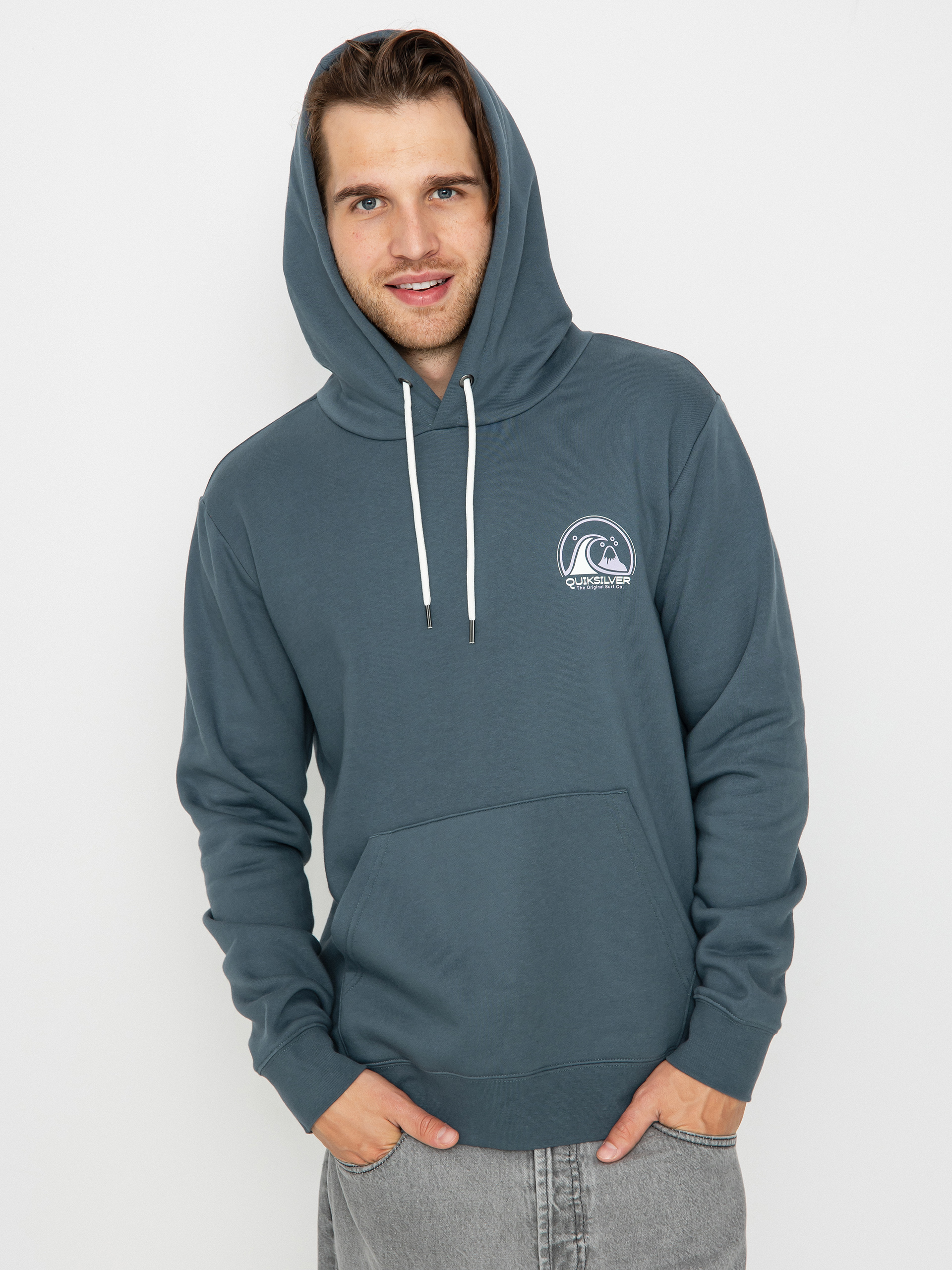 Quiksilver Clean Circle HD Hoodie (dark slate)