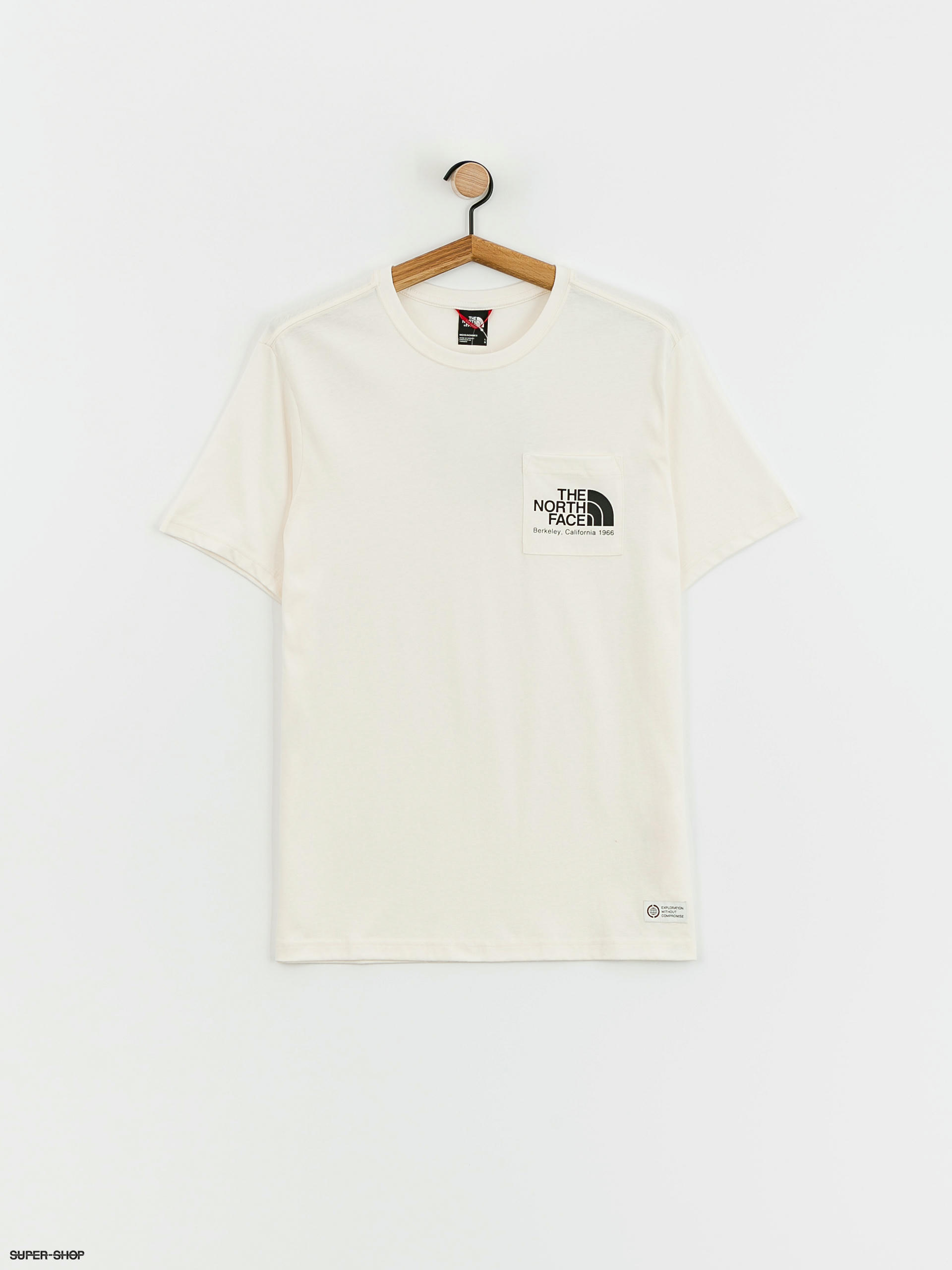 The North Face Berkeley California Pocket T-shirt (gardenia white/tnf black)