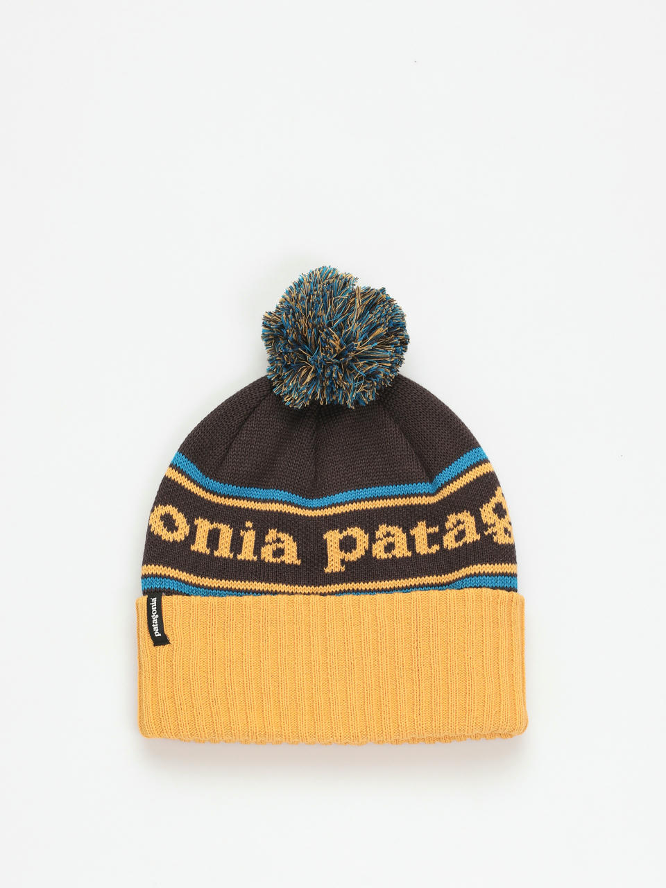 Patagonia Powder Town Beanie (park stripe/dried mango)