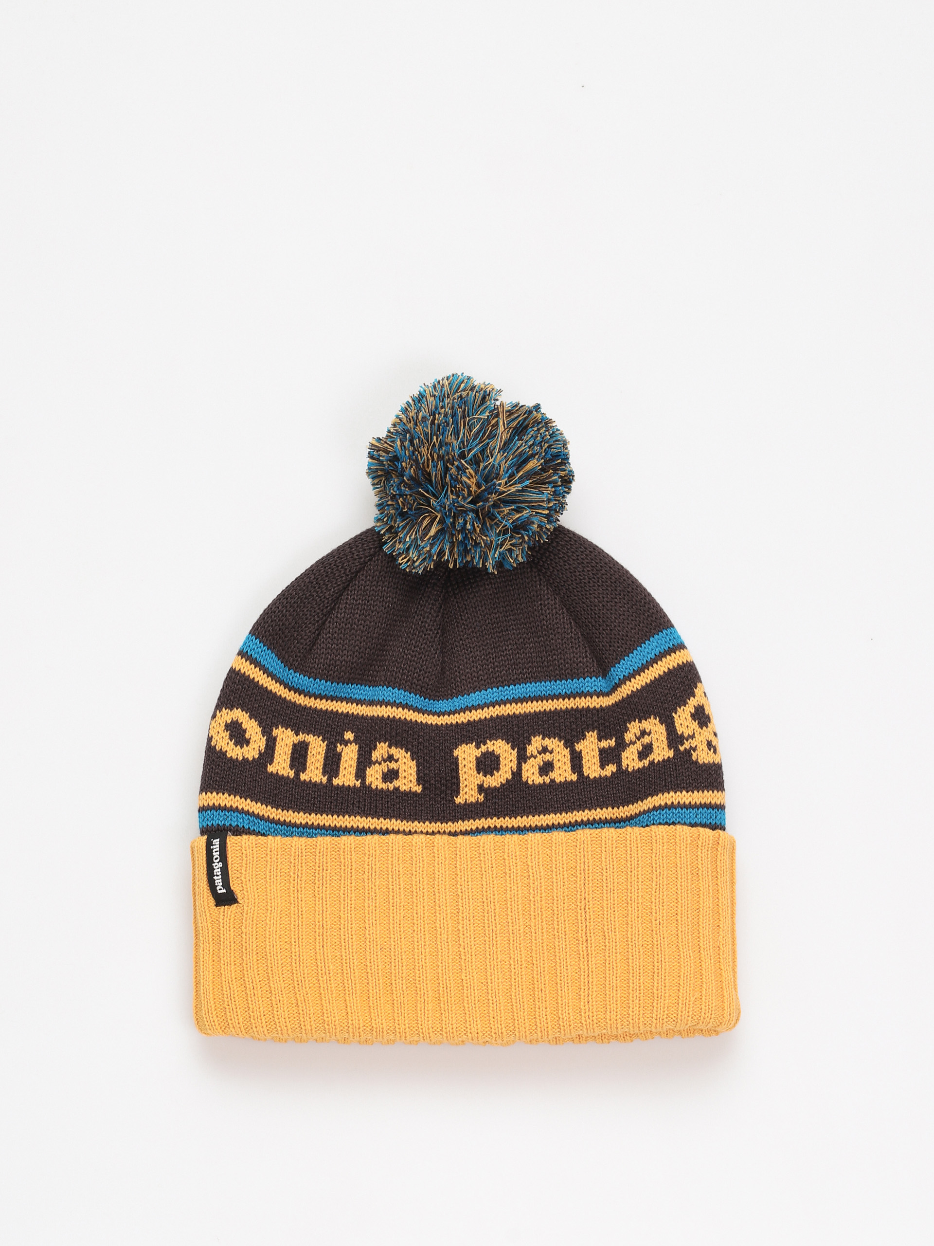 Patagonia Powder Town Beanie (park stripe/dried mango)