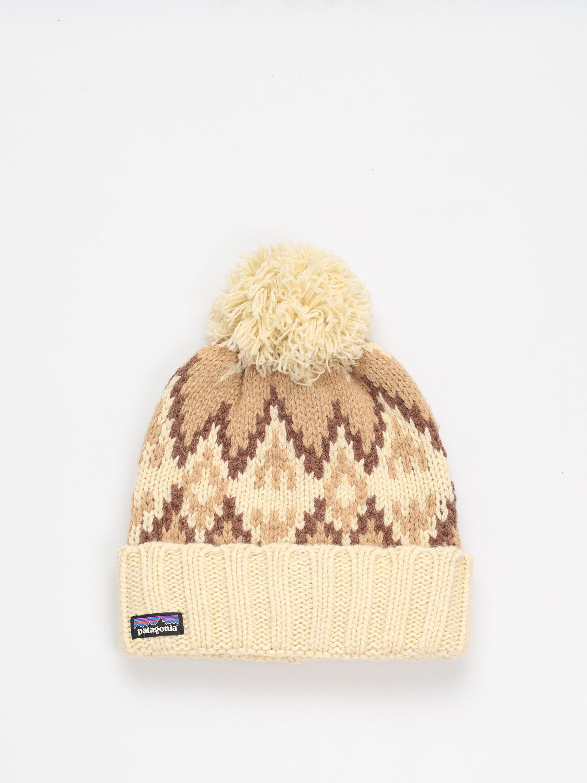 Patagonia Snowbelle Beanie yellow (morning flight/dark natural)