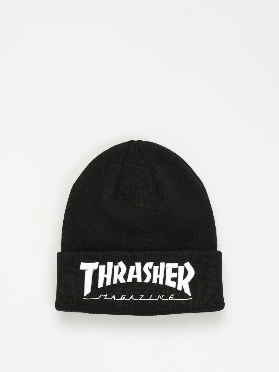 Thrasher Embroidered Logo Beanie (black/white)